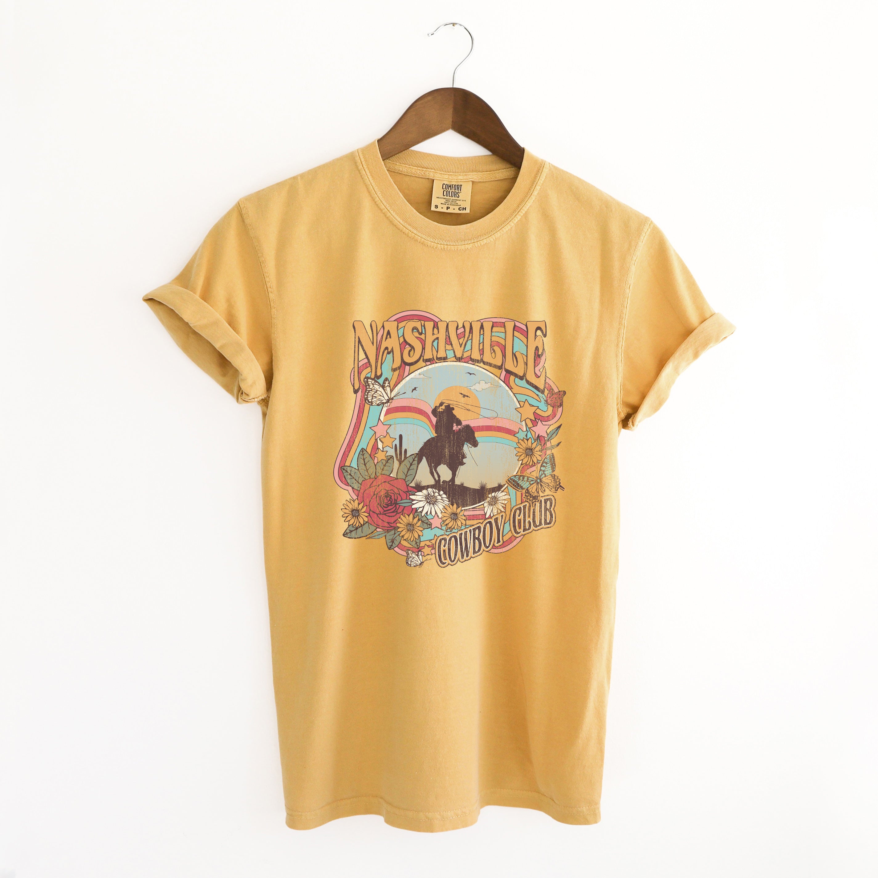 Nashville Cowboy Club | Garment Dyed Short Sleeve Tee