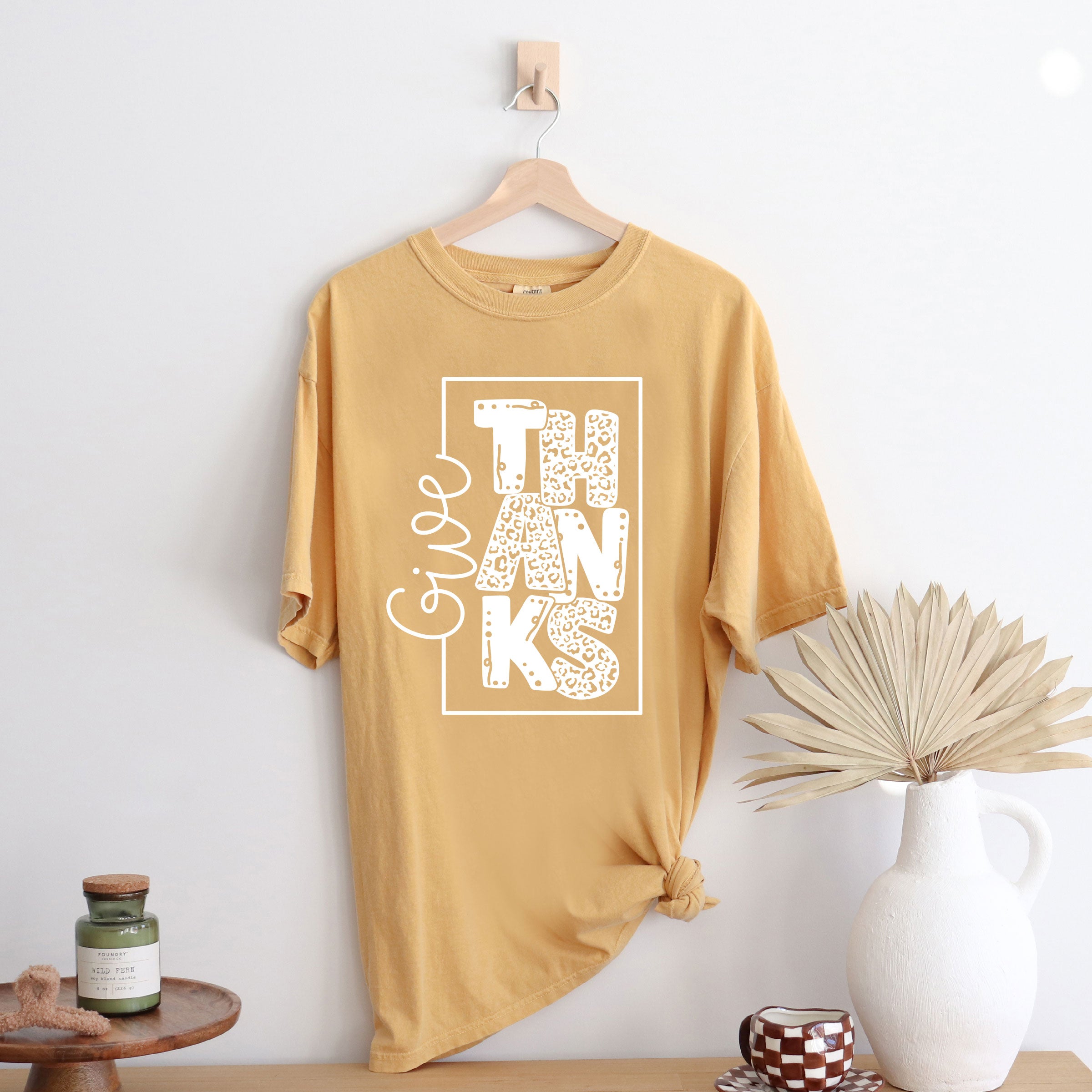 Give Thanks Square | Garment Dyed Tee