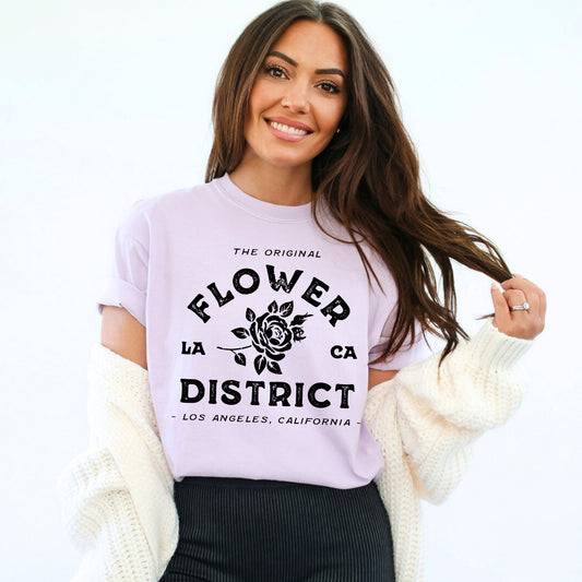 Flower District | Garment Dyed Short Sleeve Tee