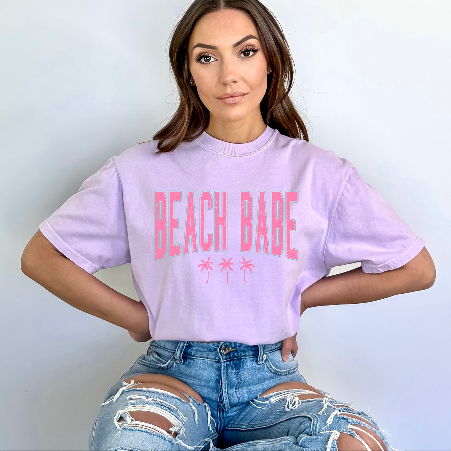 Beach Babe Trees | Garment Dyed Short Sleeve Tee