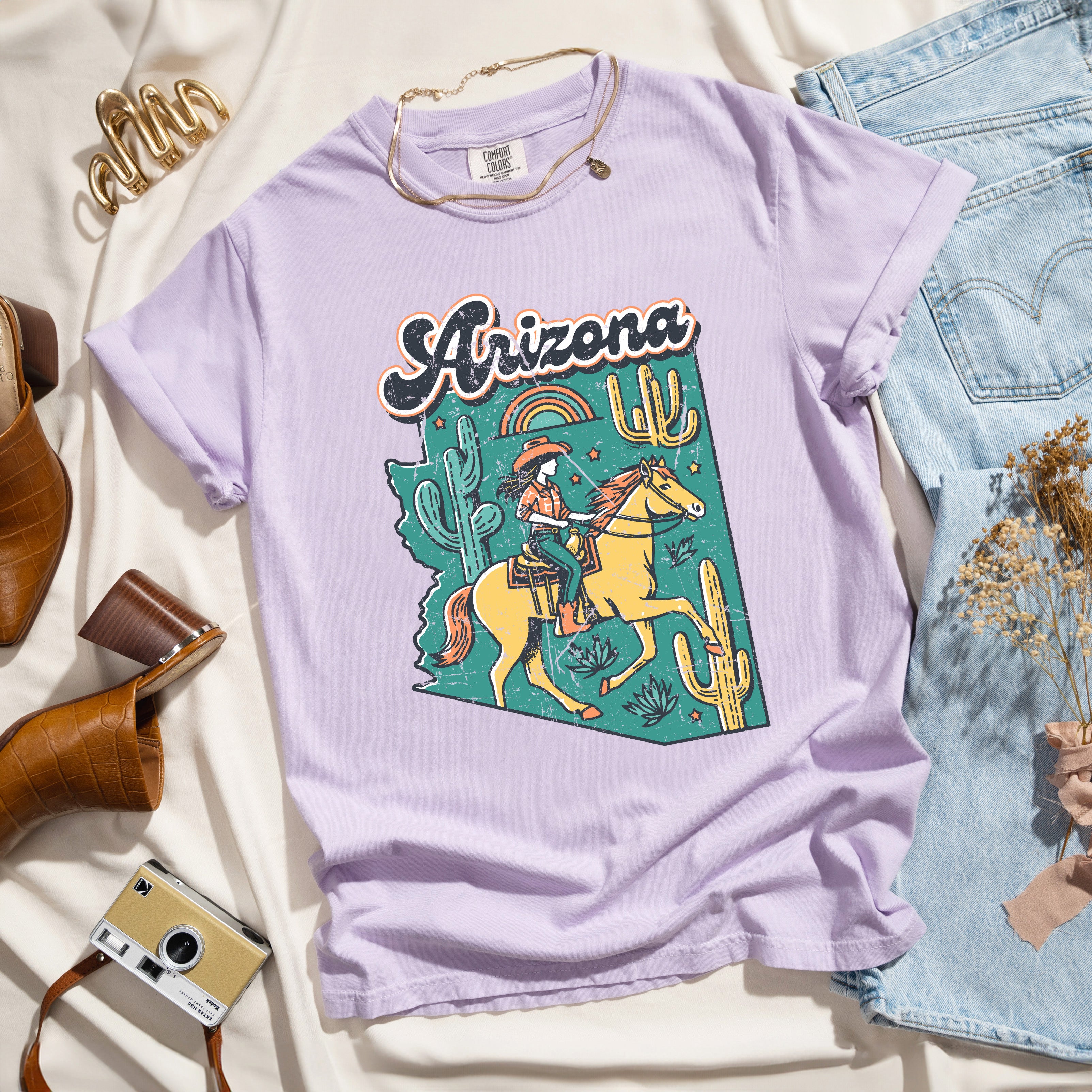 Arizona State Cowgirl | Garment Dyed Short Sleeve Tee