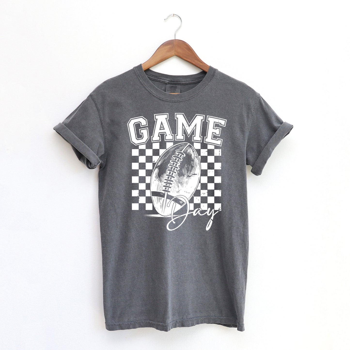 Retro Football Game Day | Garment Dyed Tee