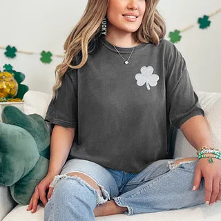 Embroidered Clover | Garment Dyed Tee