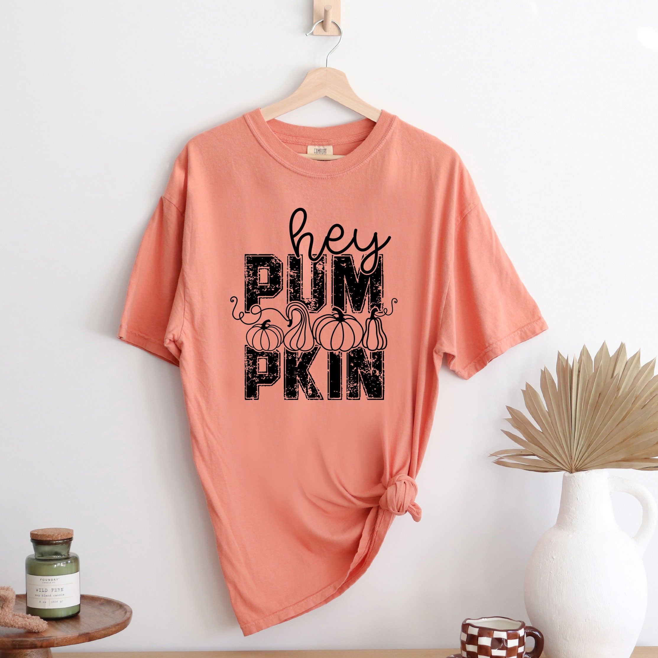 Hey Pumpkin Distressed | Garment Dyed Tee