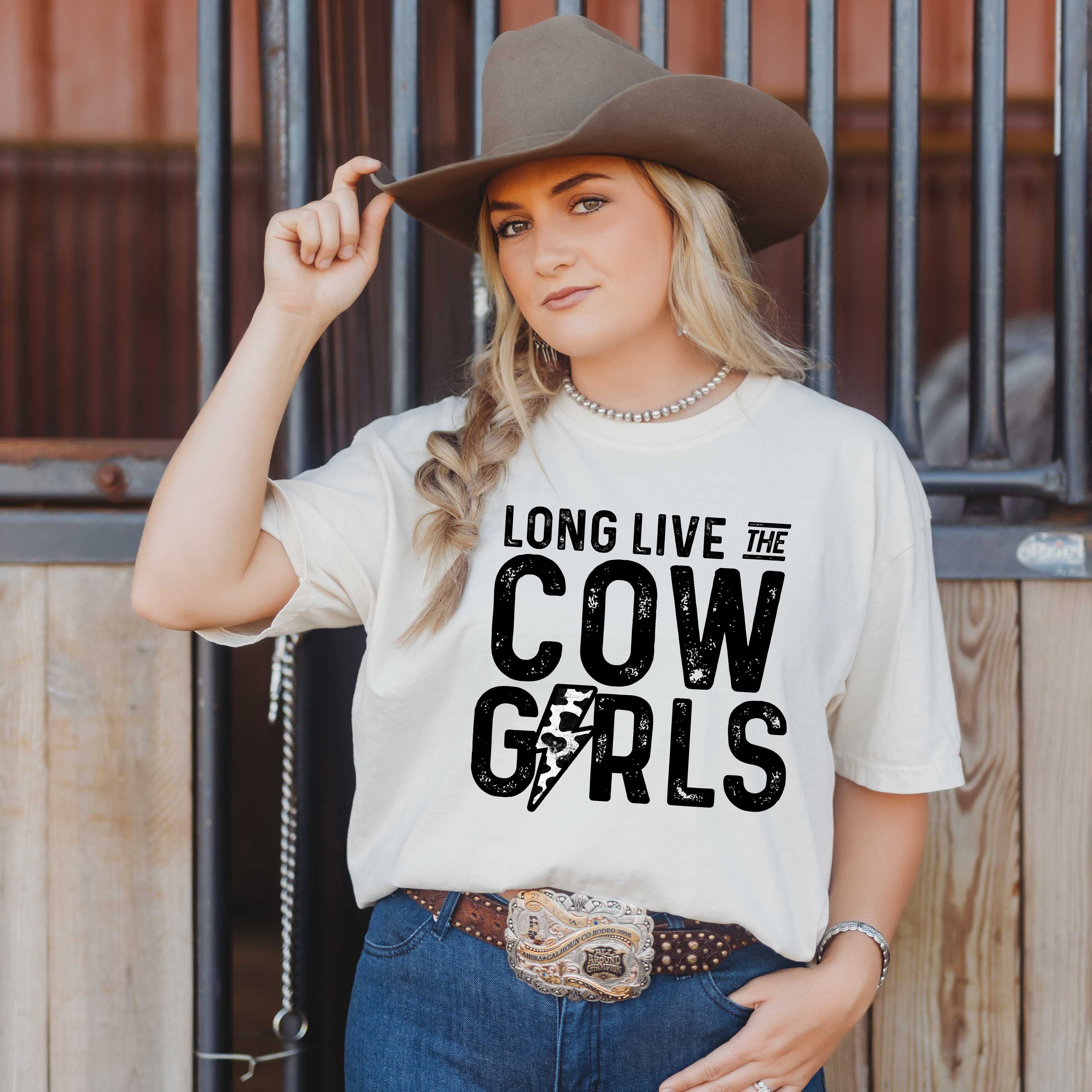 Long Live Cowgirls Lightning Bolt | Garment Dyed Tee