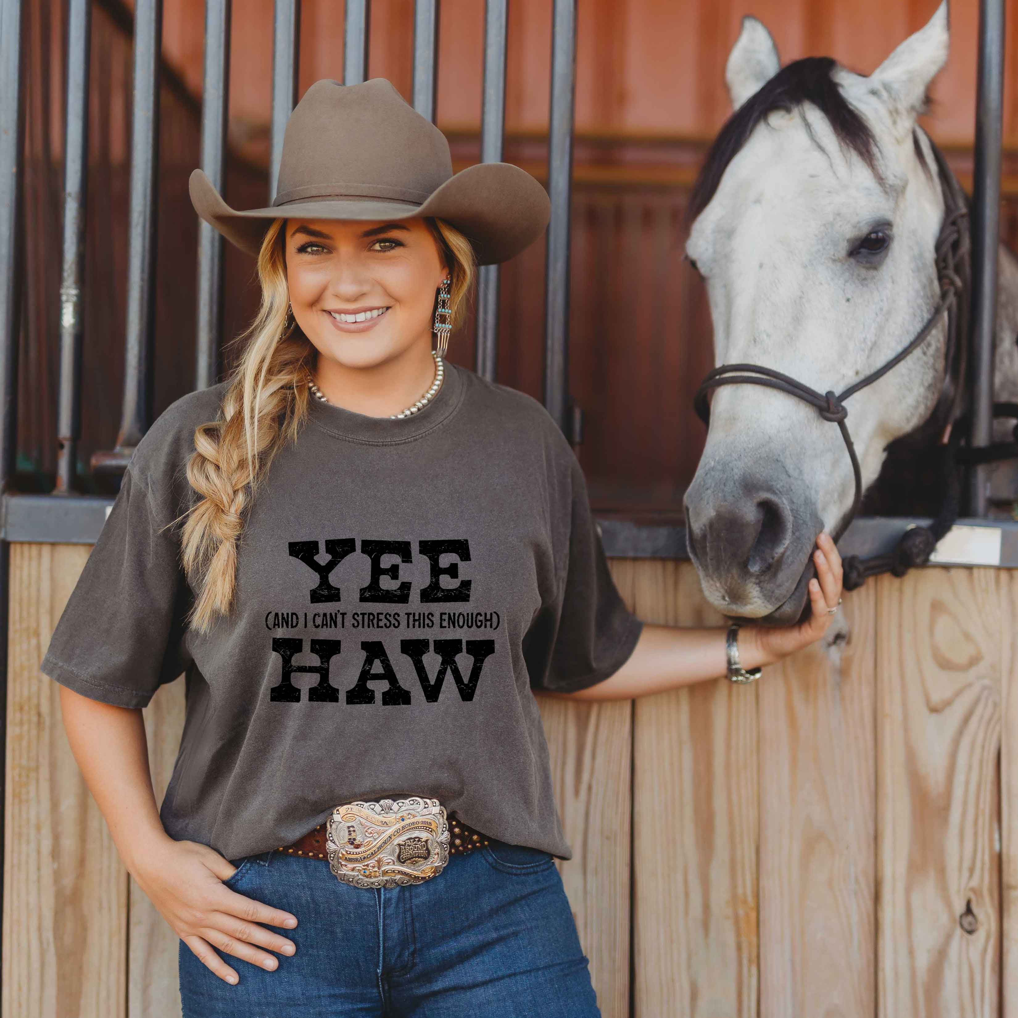 Yee Haw Stress | Garment Dyed Short Sleeve Tee