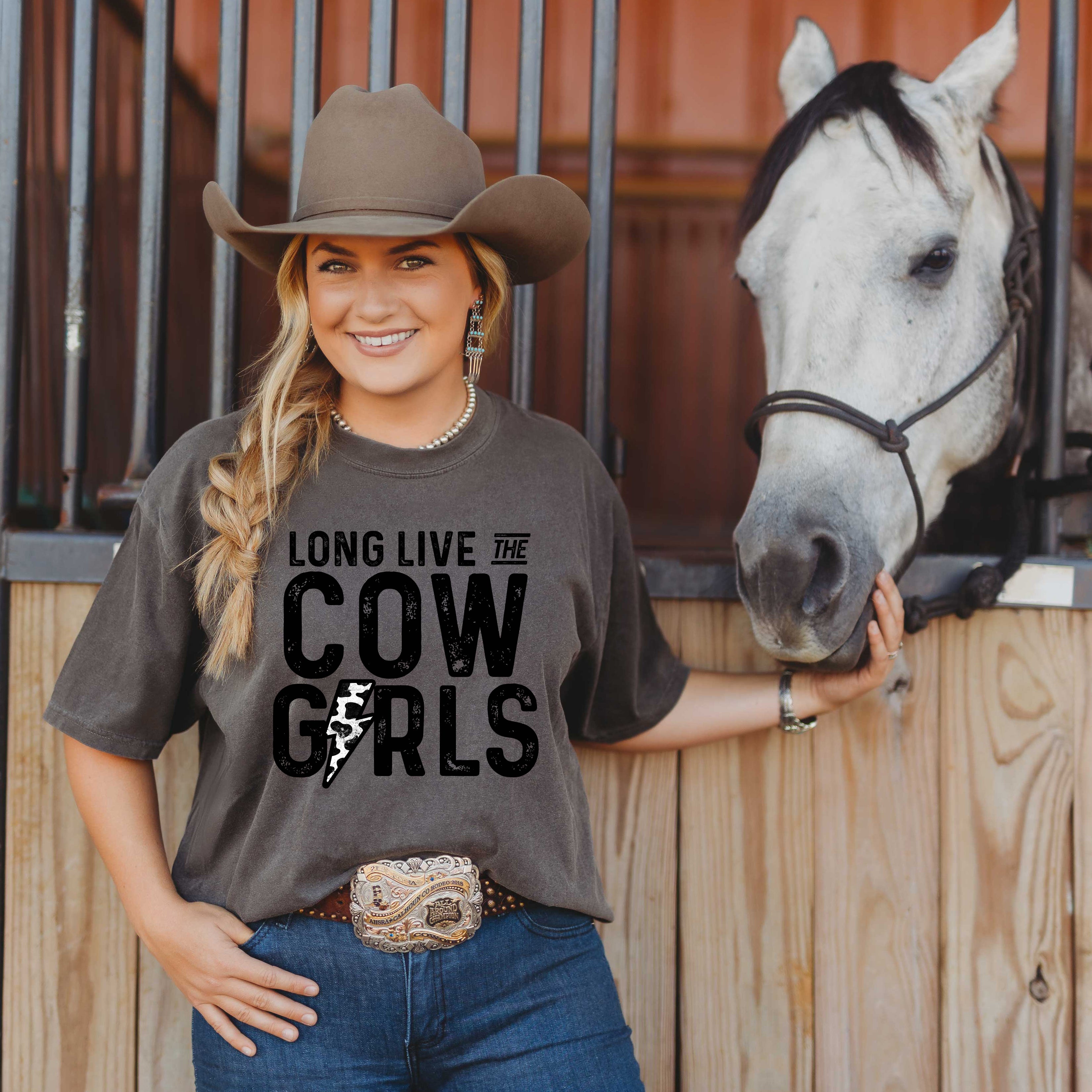 Long Live Cowgirls Lightning Bolt | Garment Dyed Tee