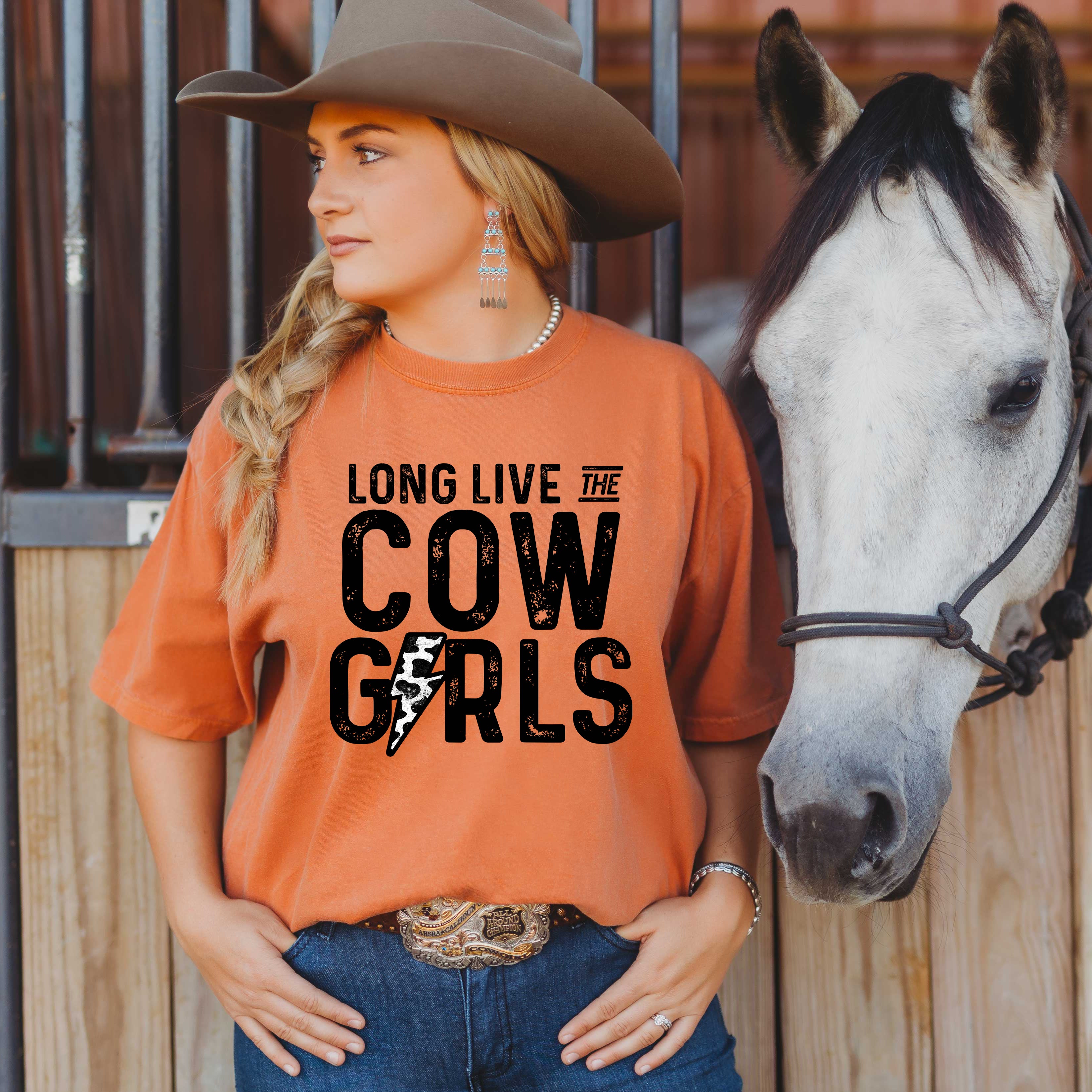 Long Live Cowgirls Lightning Bolt | Garment Dyed Tee