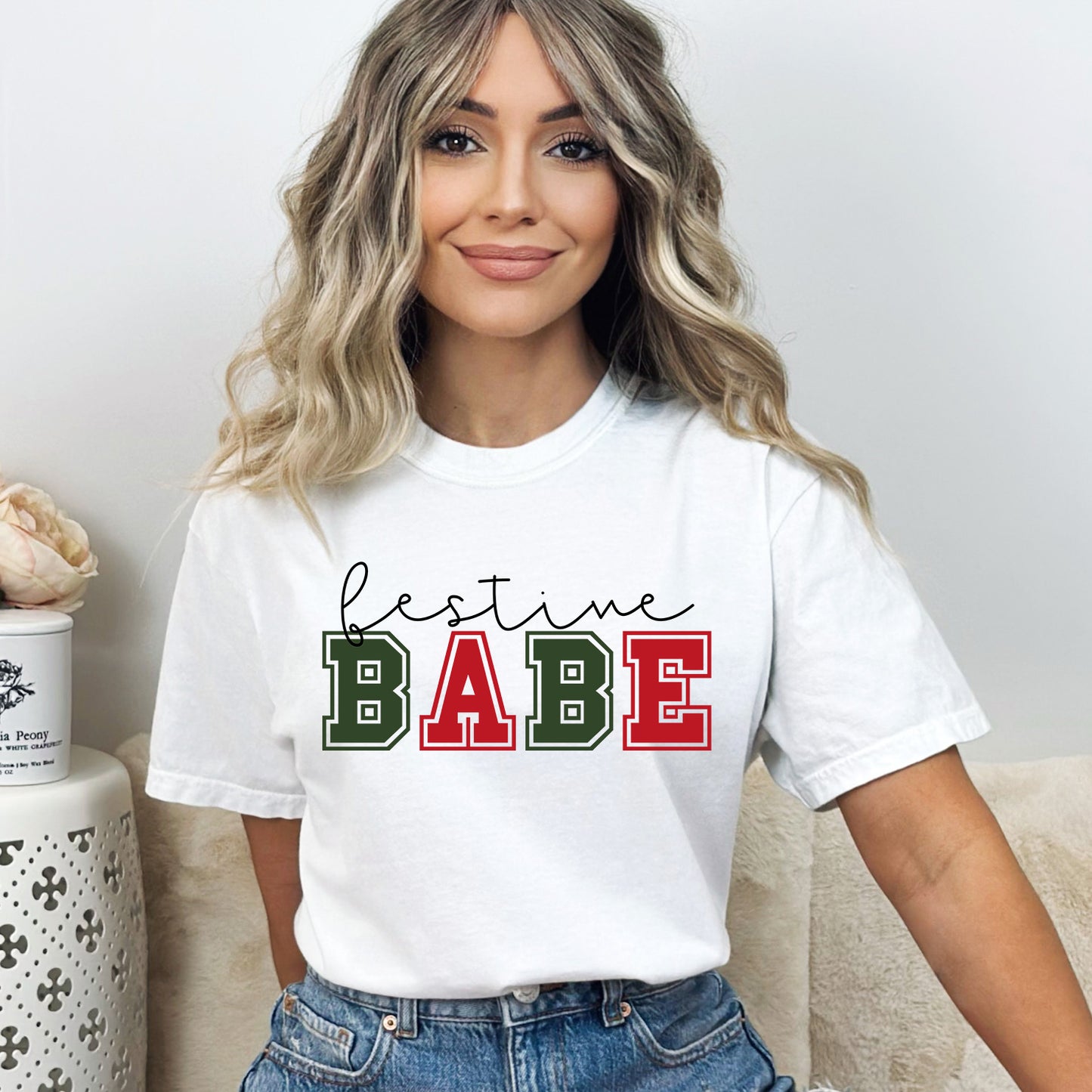 Festive Babe | Garment Dyed Tee