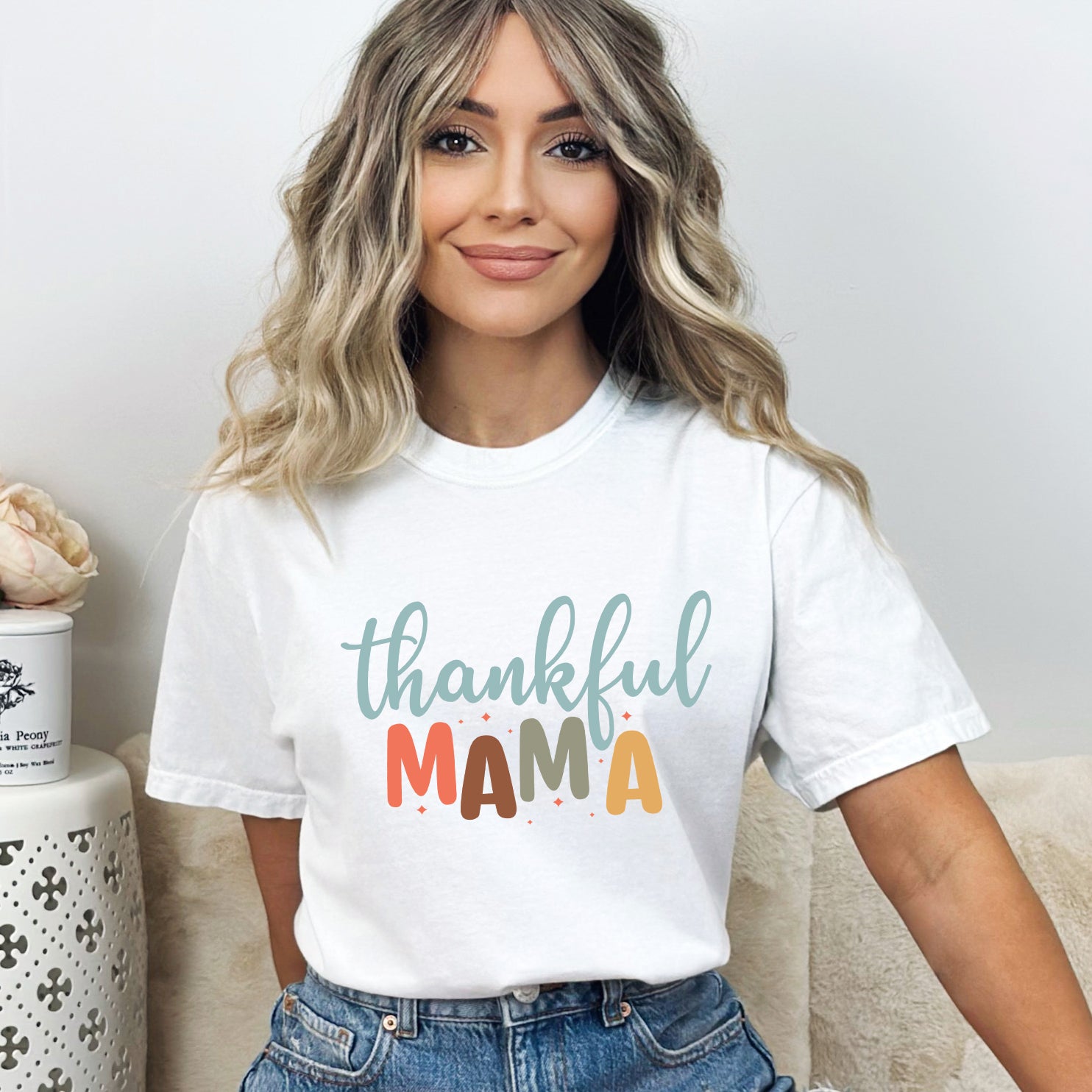 Thankful Mama | Garment Dyed Tee