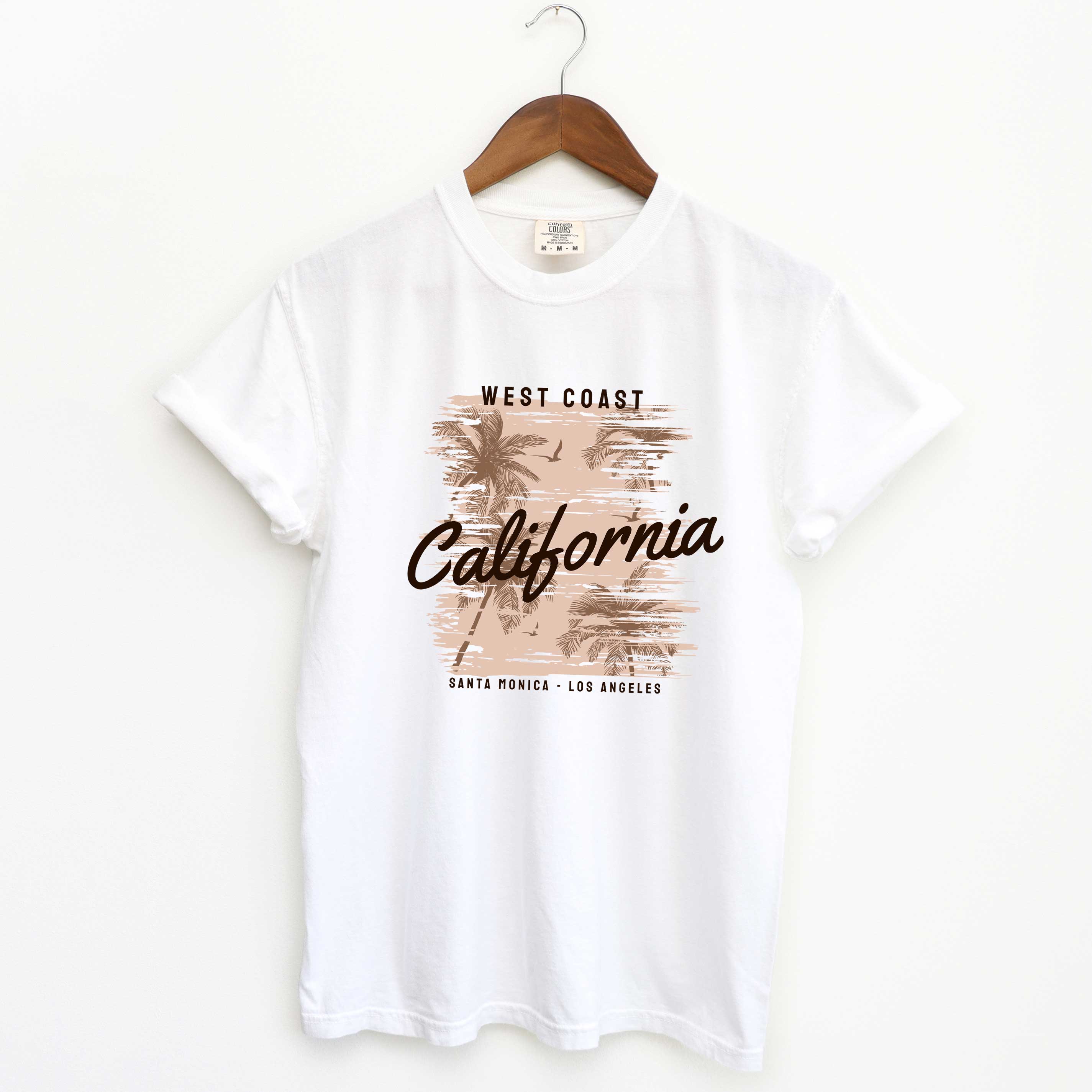 West Coast Santa Monica | Garment Dyed Short Sleeve Tee