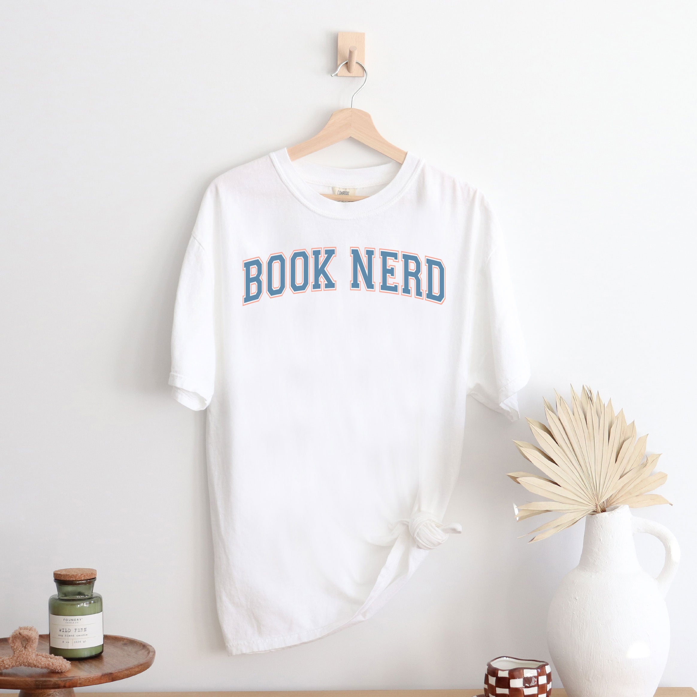 Varsity Book Nerd | Garment Dyed Short Sleeve Tee