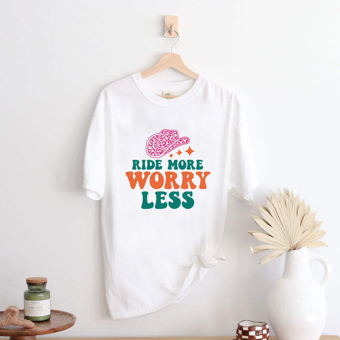 Ride More Worry Less | Garment Dyed Short Sleeve Tee