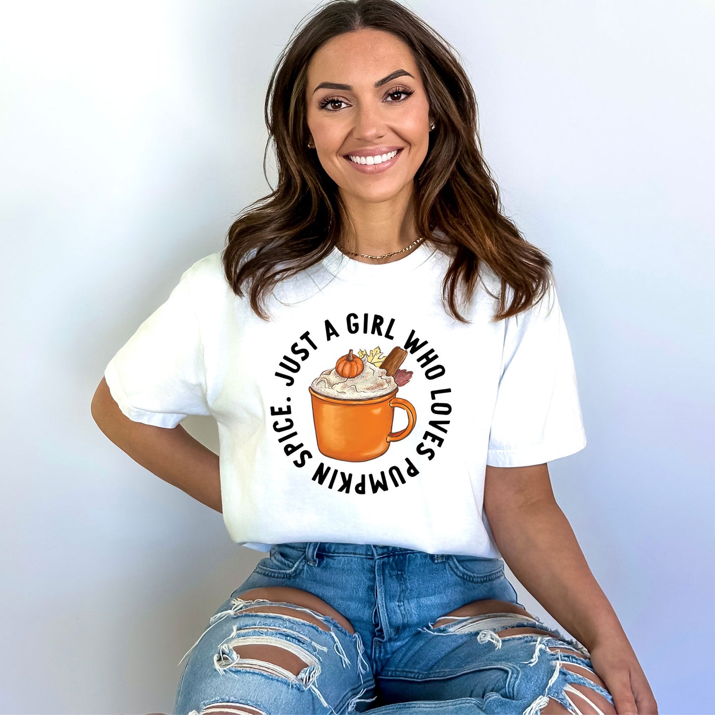 Loves Pumpkin Spice | Garment Dyed Short Sleeve Tee