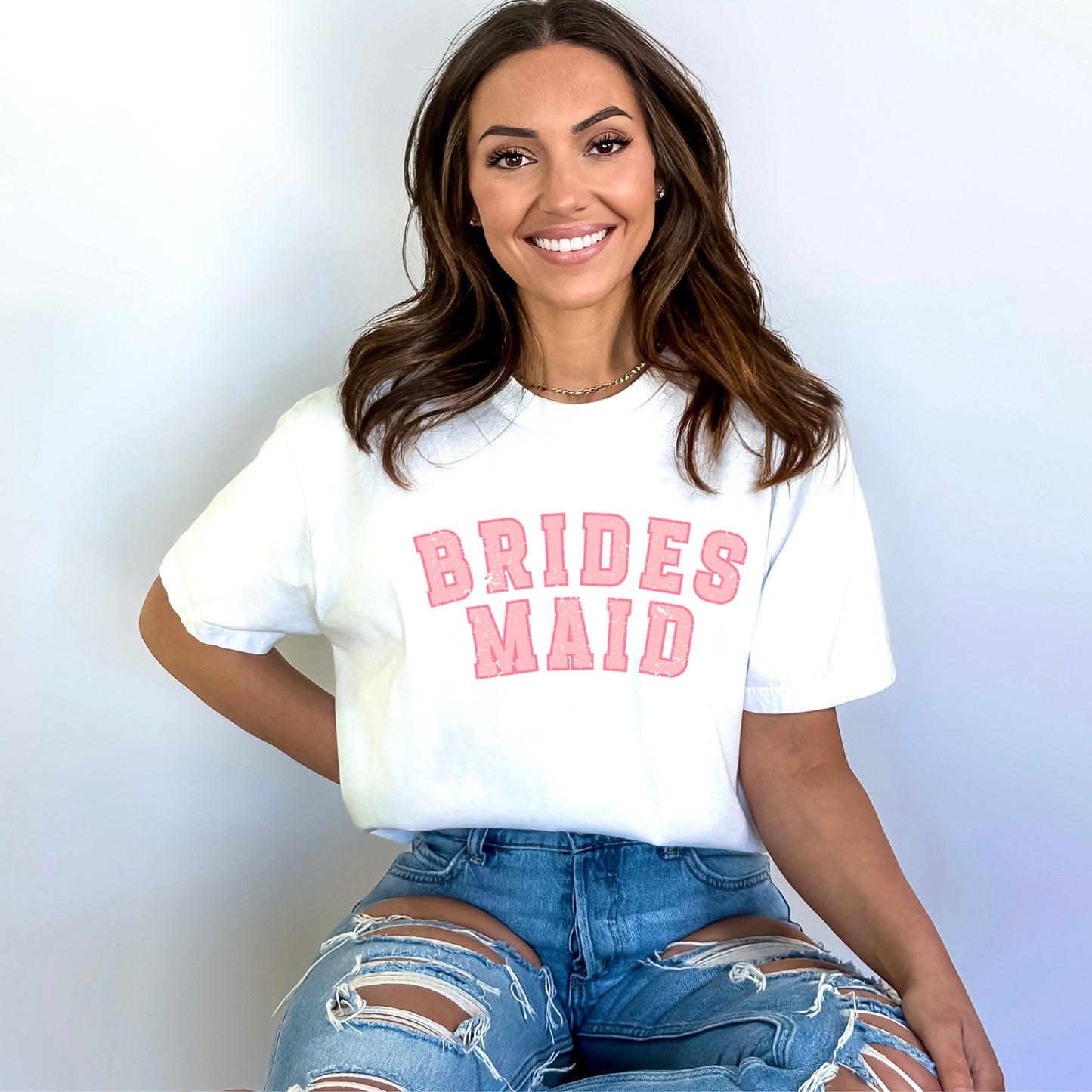 Varsity Bridesmaid | Garment Dyed Tee