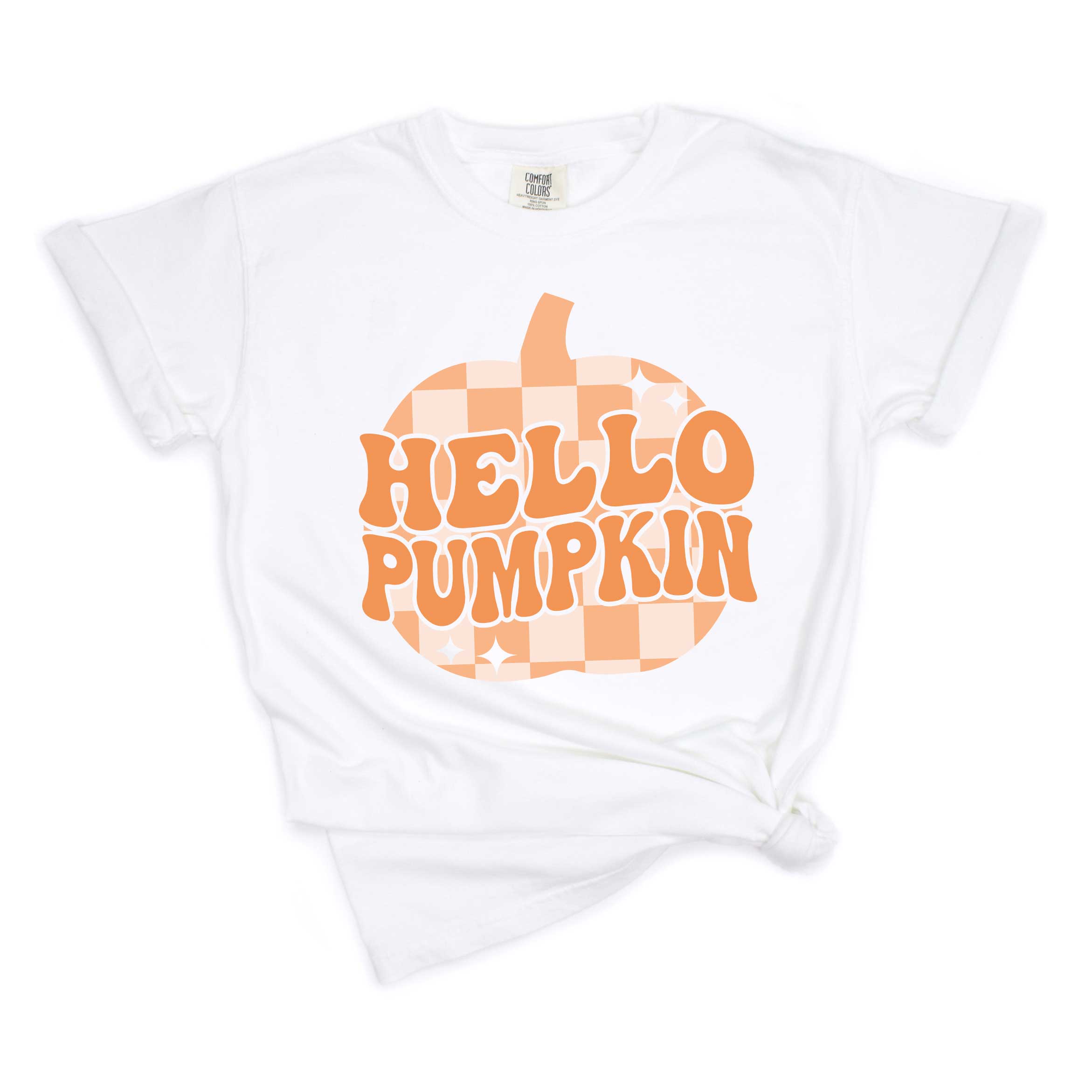 Hello Pumpkin Sparkles | Garment Dyed Tee