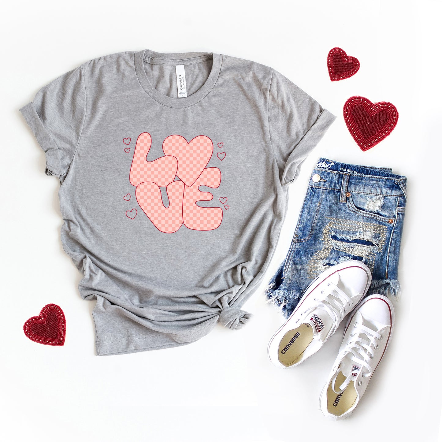 Valentines Love Pink | Short Sleeve Crew Neck