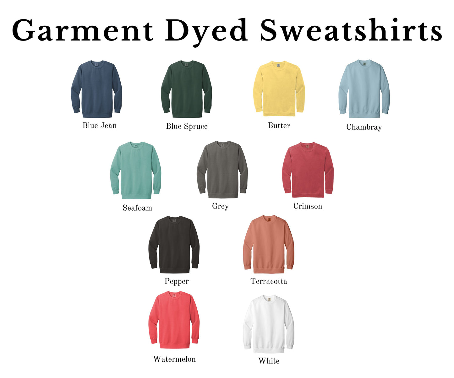 My Reading Sweatshirt | Garment Dyed Sweatshirt