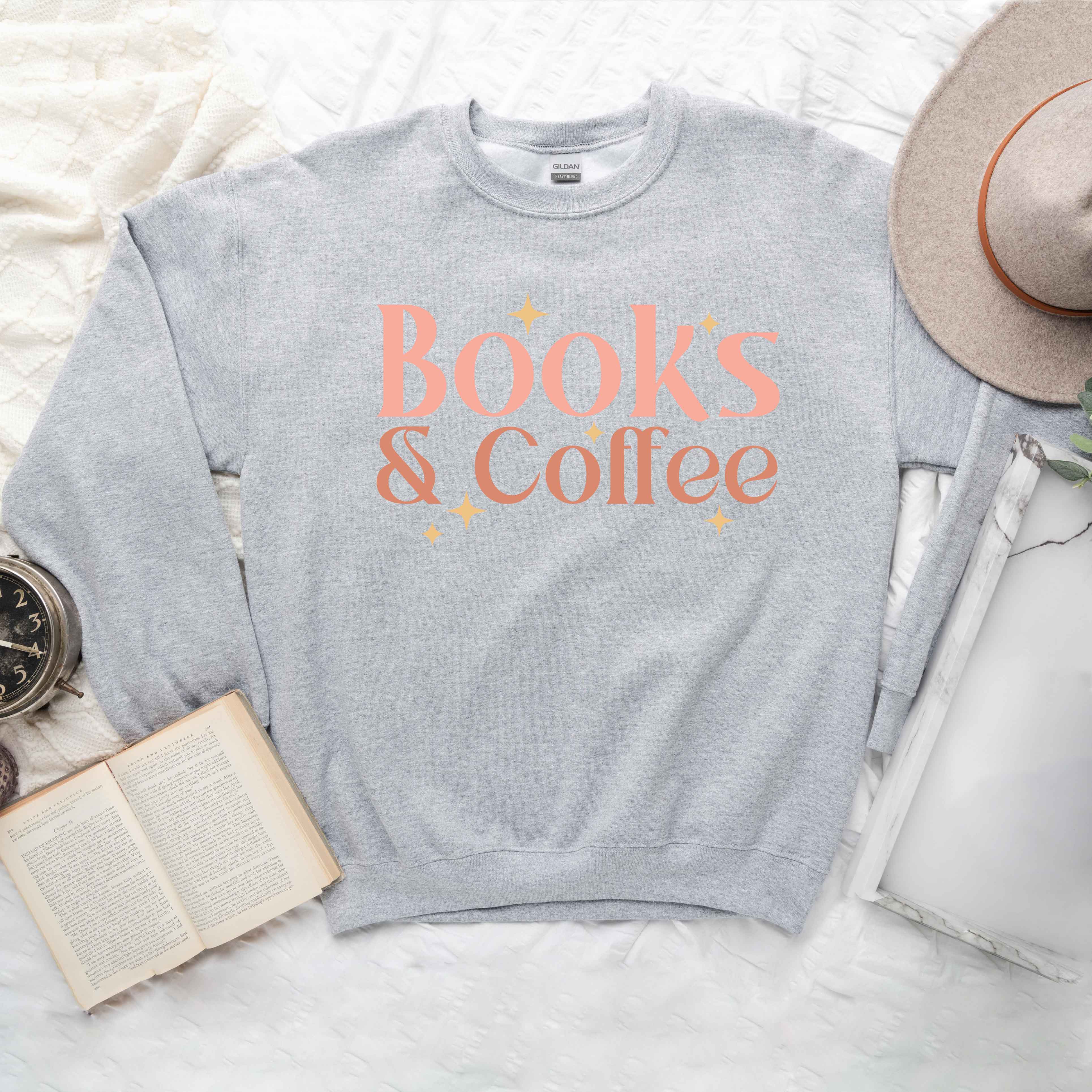 Books and Coffee Stars | Sweatshirt