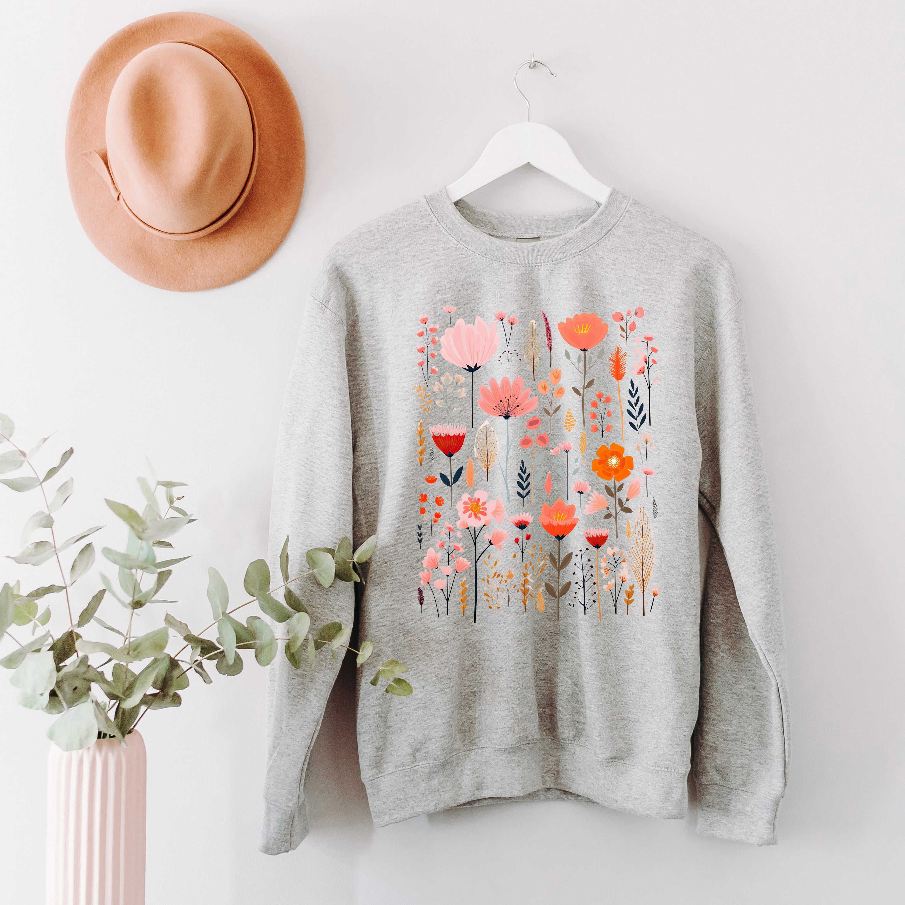 Pink Floral | Sweatshirt