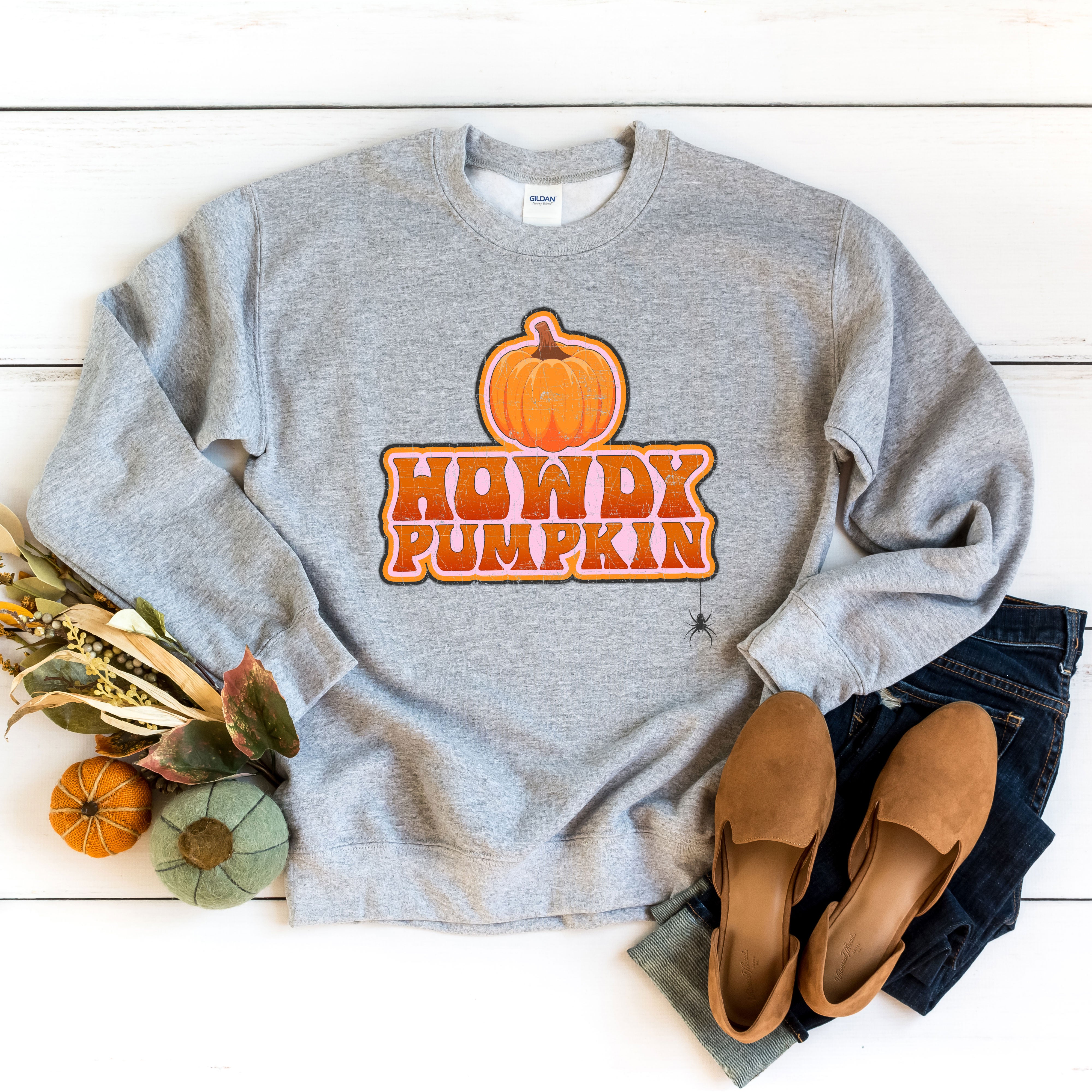 Howdy Pumpkin Stacked | Sweatshirt