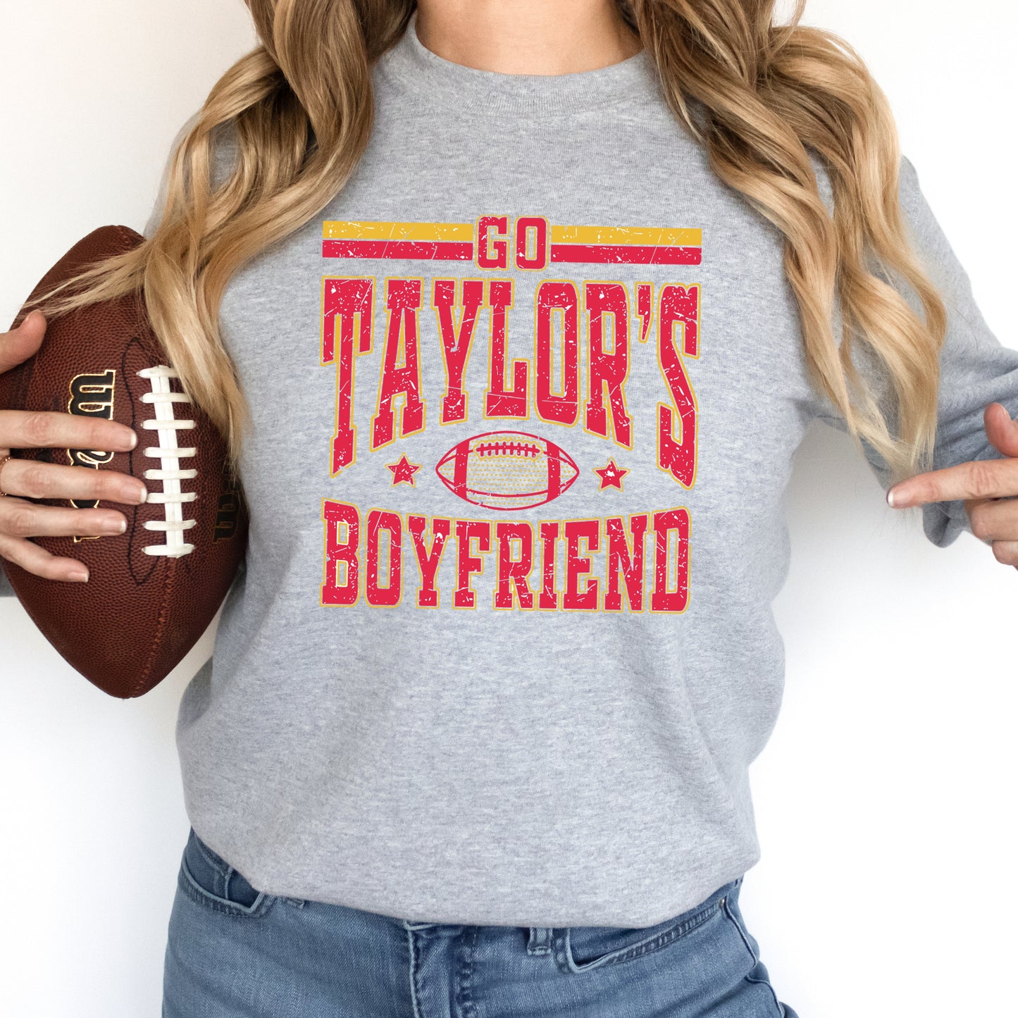 Go Taylor's Boyfriend Football | Sweatshirt