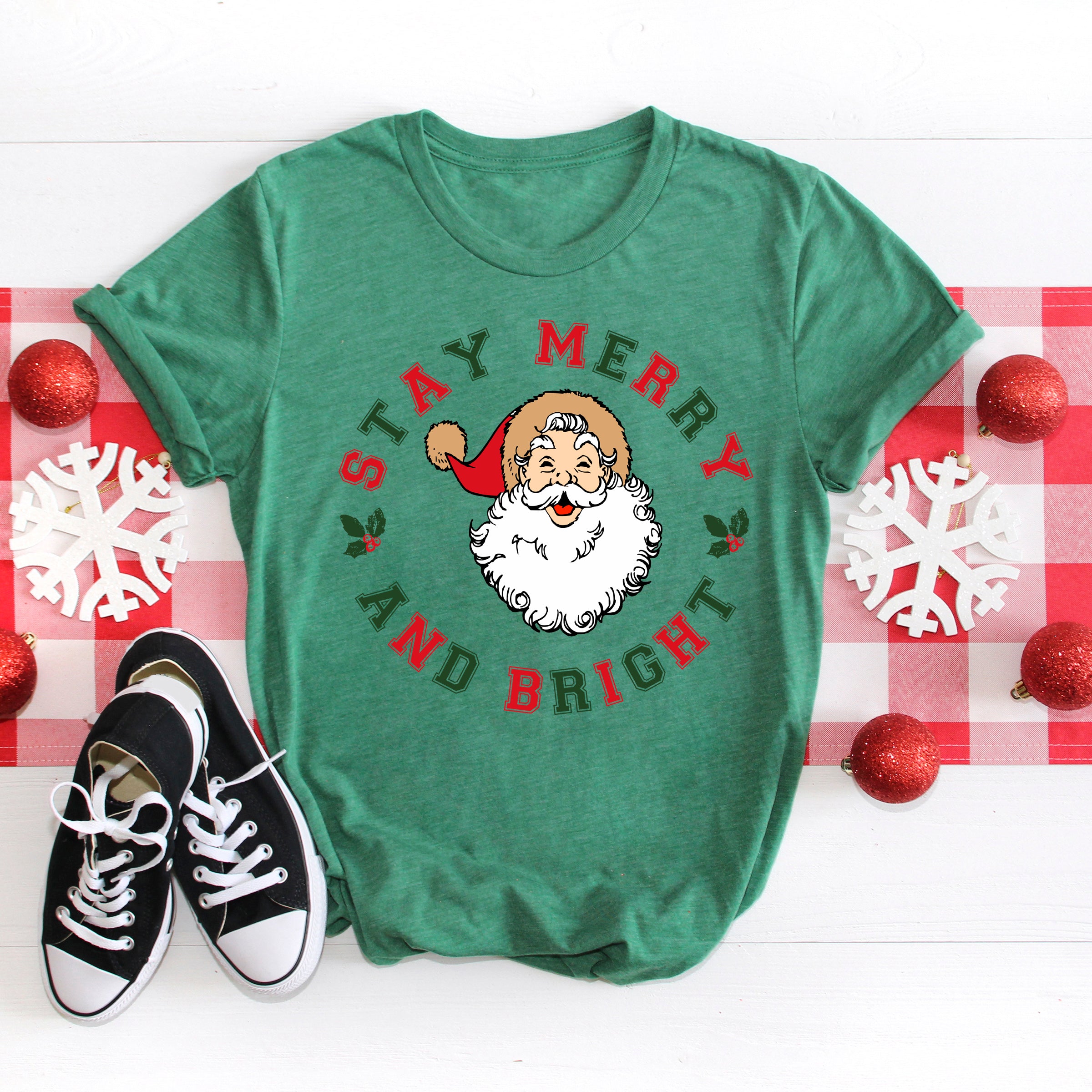 Stay Merry and Bright Circle | Short Sleeve Crew Neck