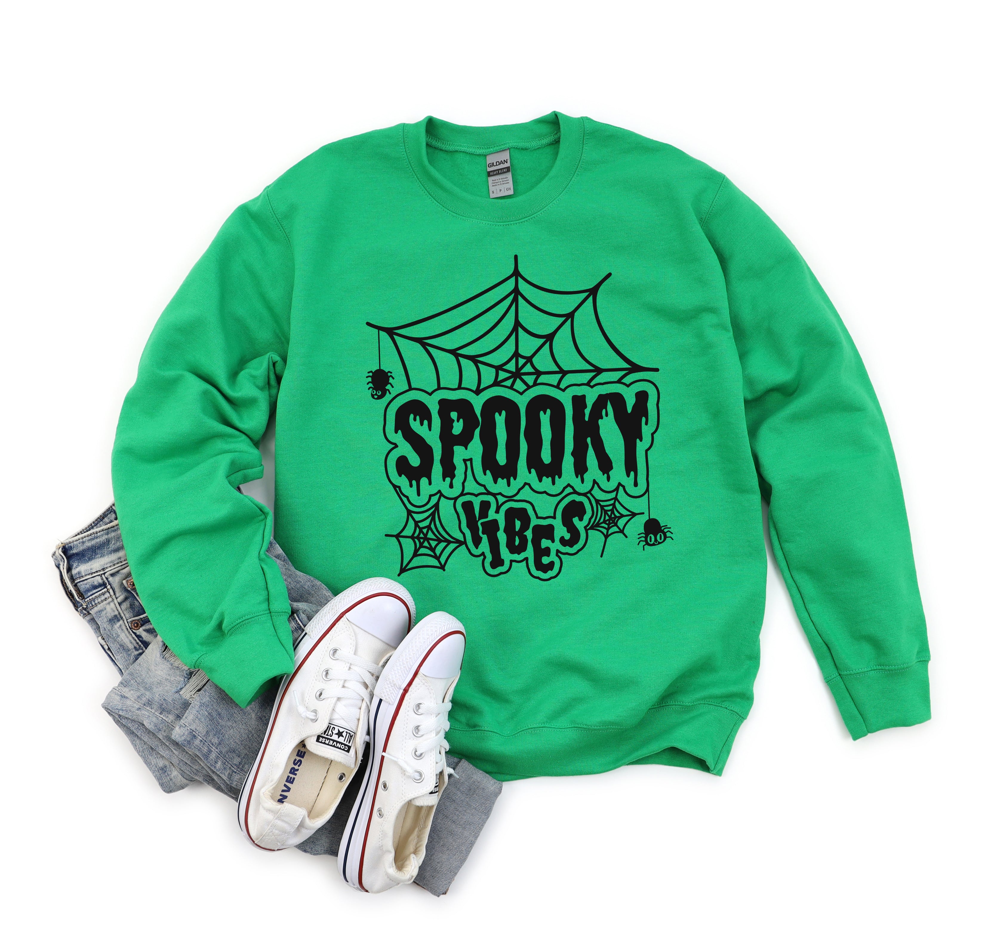 Spooky Vibes Web | Sweatshirt