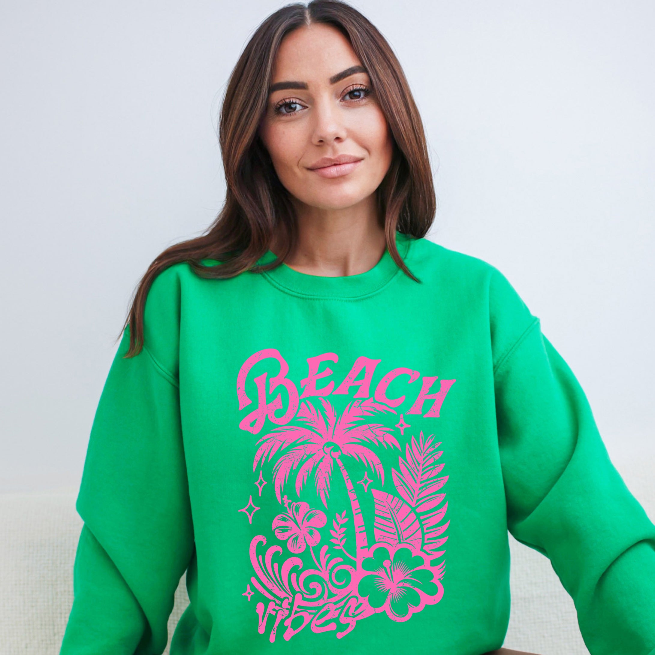 Beach Vibes Distressed | Sweatshirt