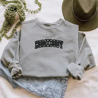 Embroidered Homebody | Garment Dyed Sweatshirt