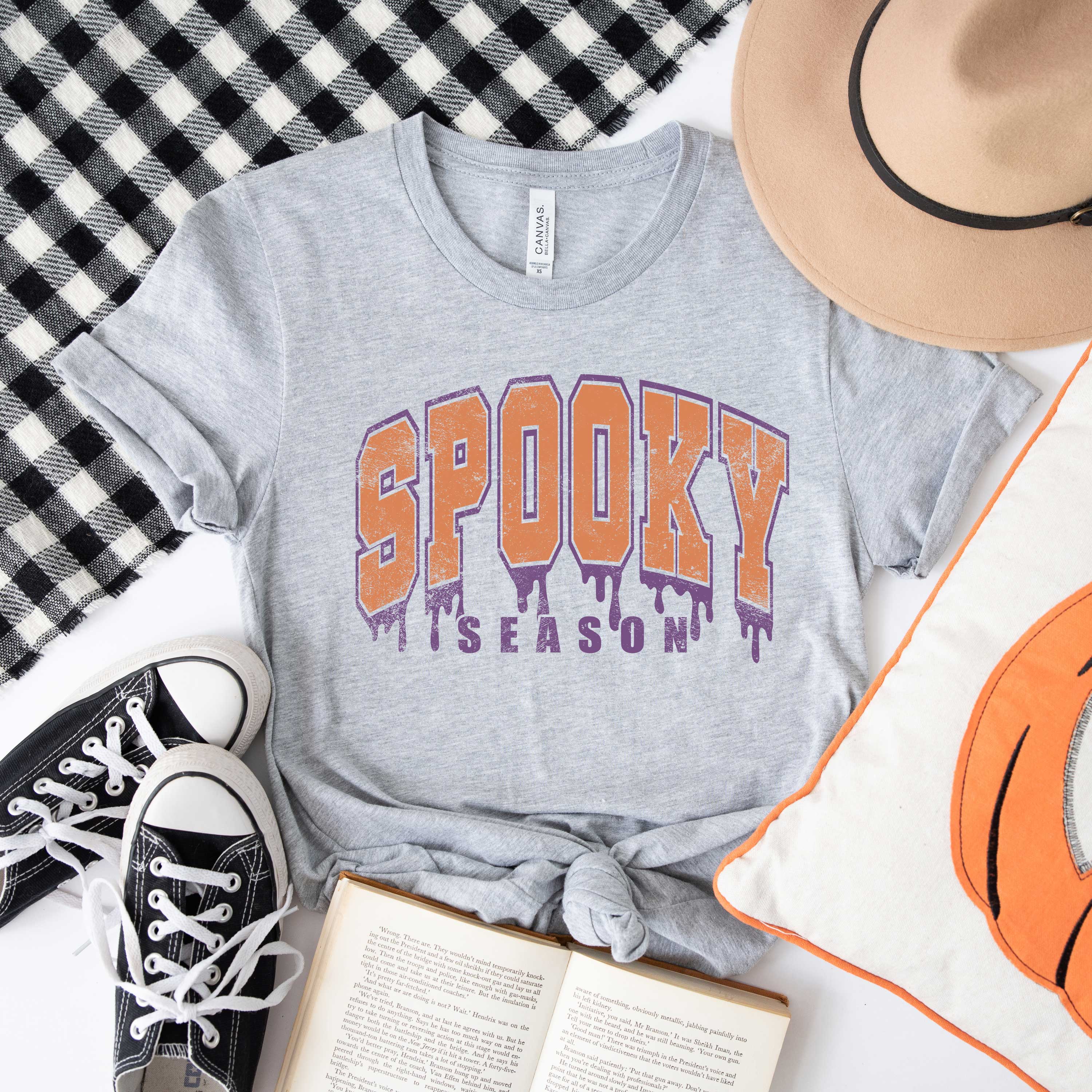 Spooky Season Varsity Drip | Short Sleeve Crew Neck