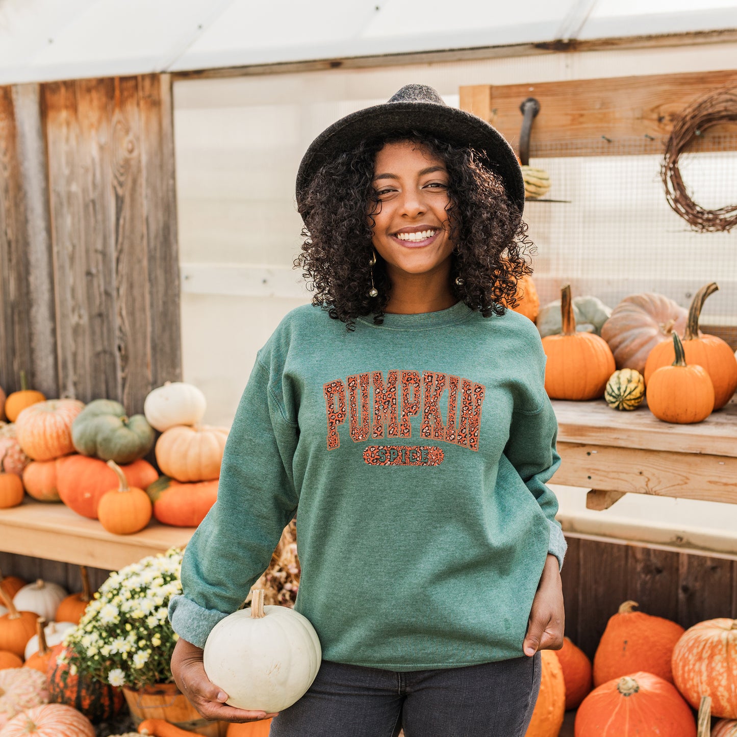 Leopard Pumpkin Spice | Sweatshirt
