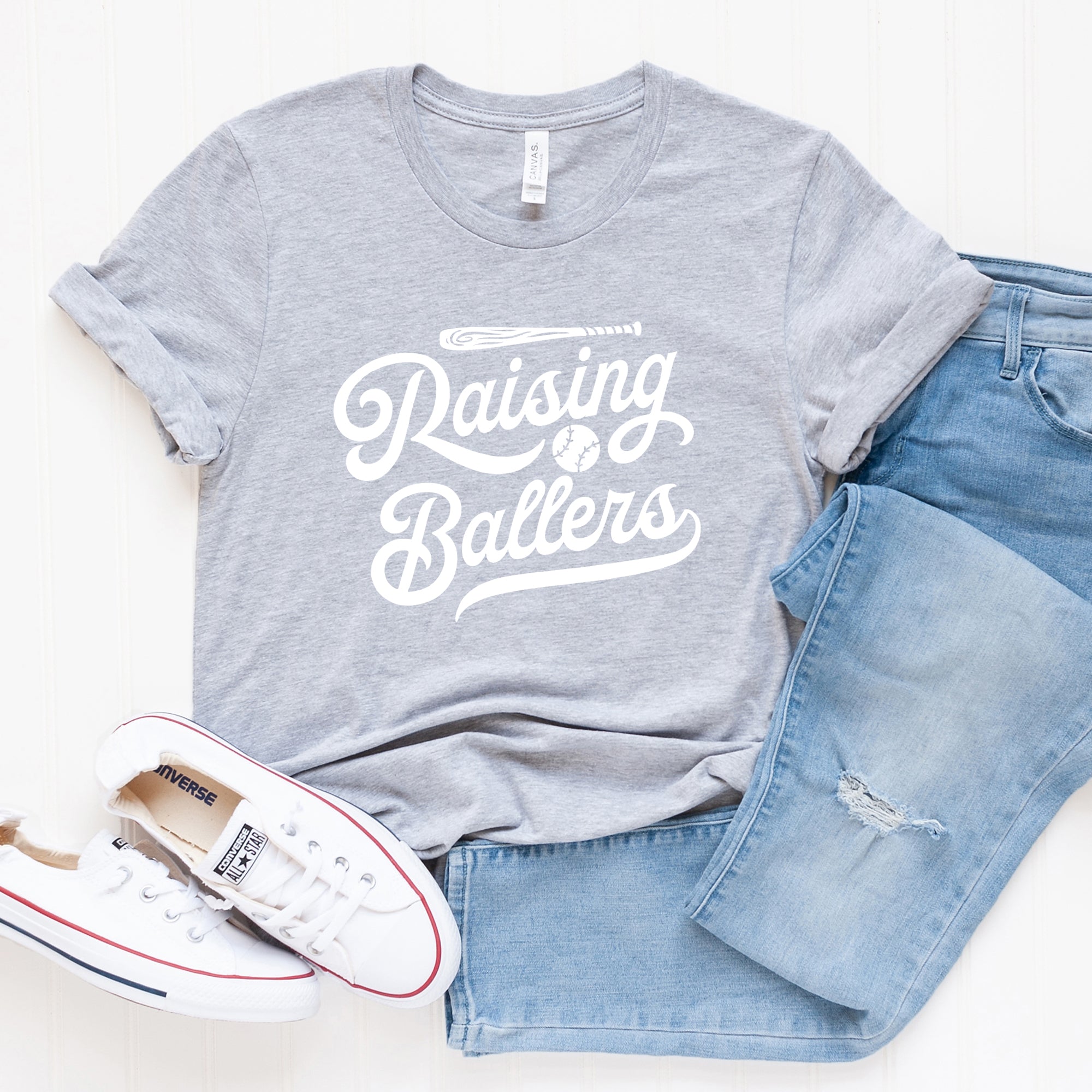 Raising Ballers Bat | Short Sleeve Graphic Tee