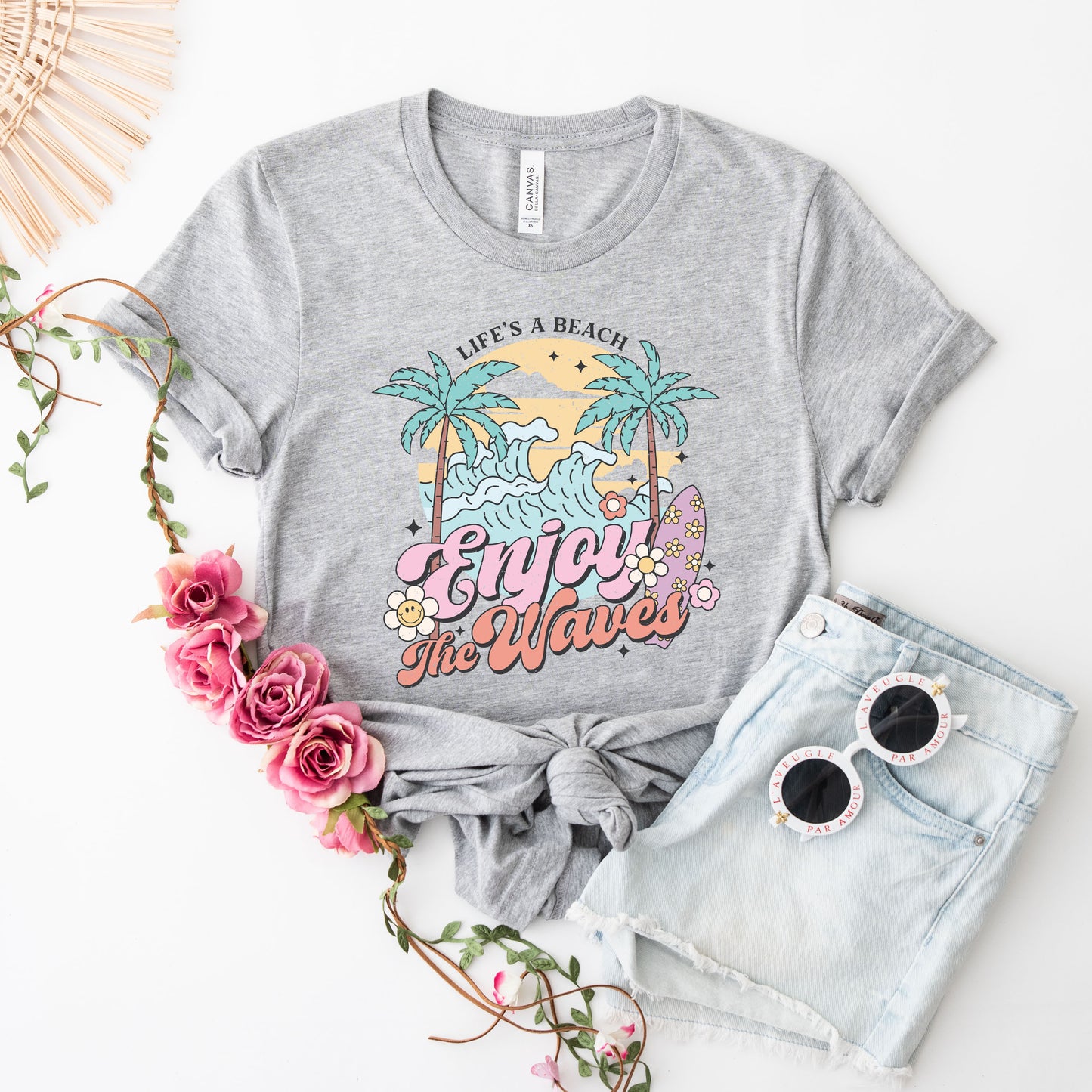 Life's A Beach Wave | Short Sleeve Crew Neck