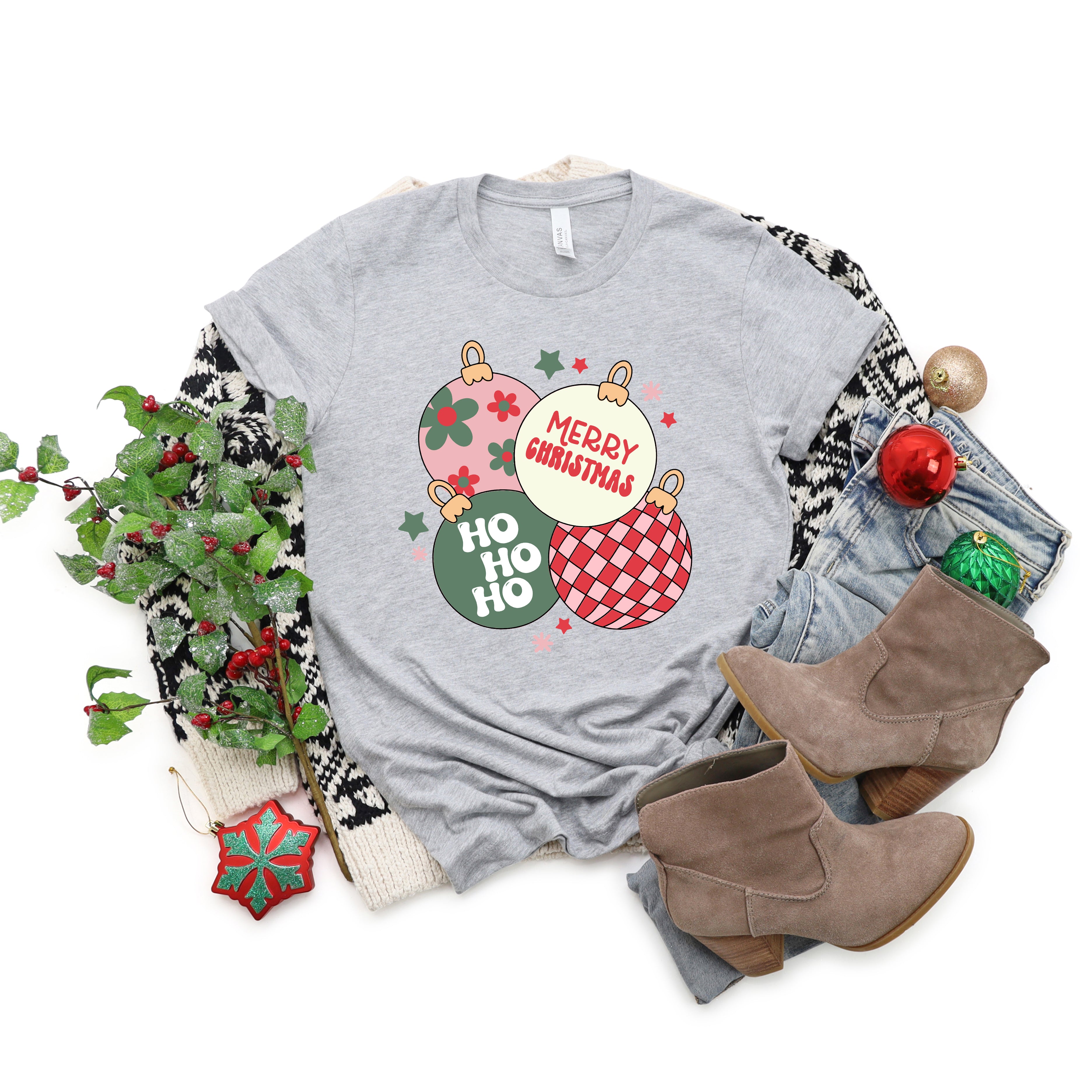 Christmas Ornaments | Short Sleeve Crew Neck