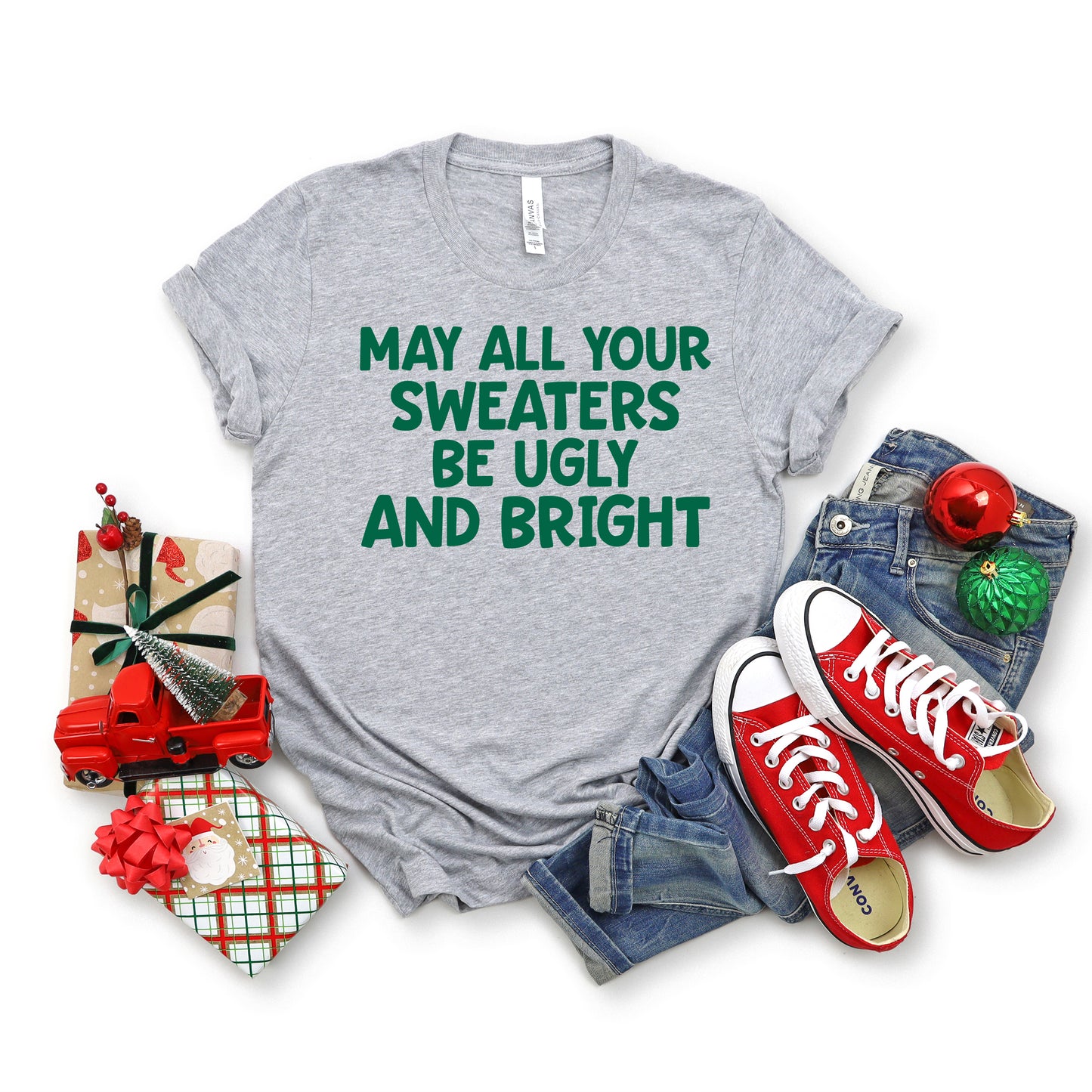 Sweaters Be Ugly and Bright | Short Sleeve Crew Neck