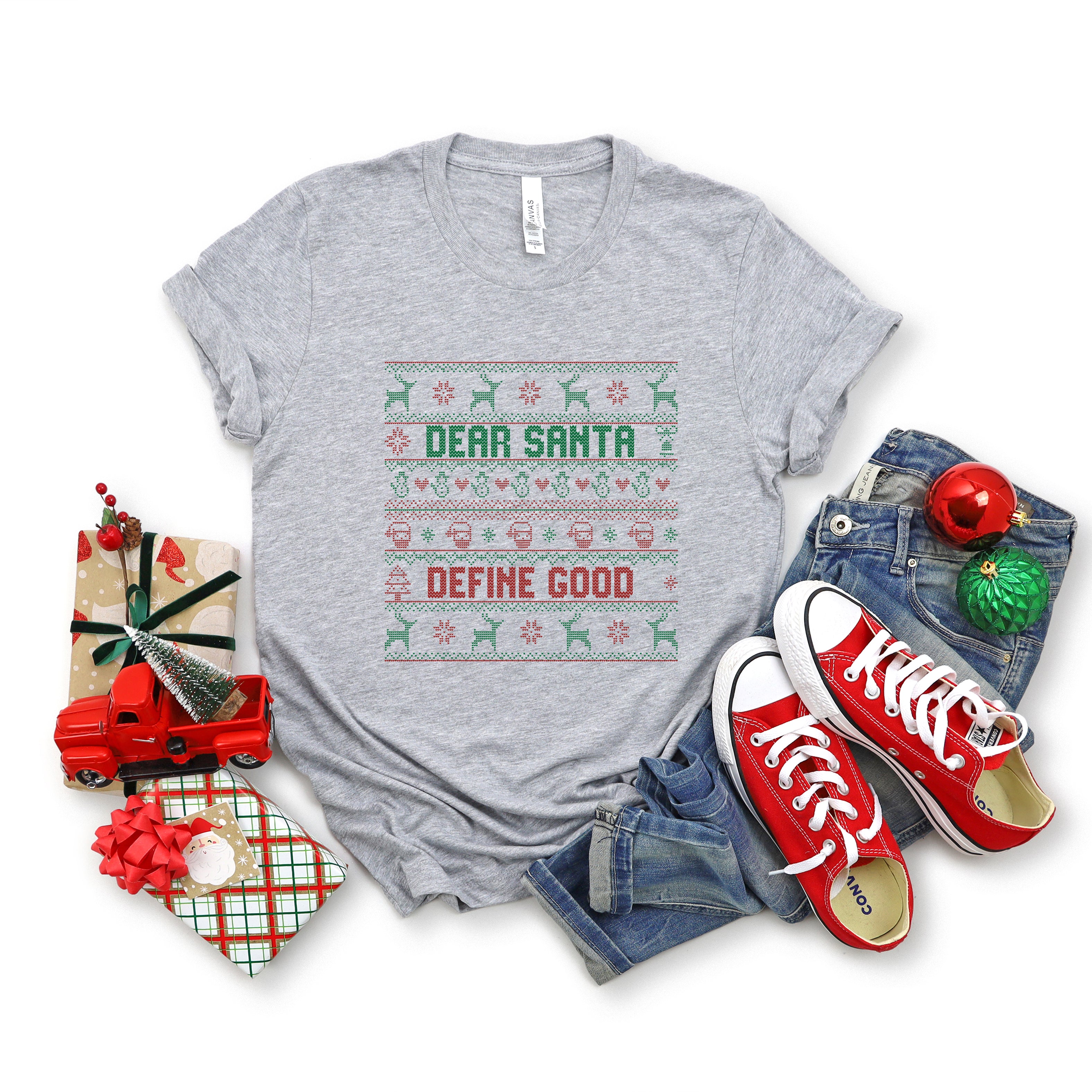 Santa Define Good | Short Sleeve Crew Neck