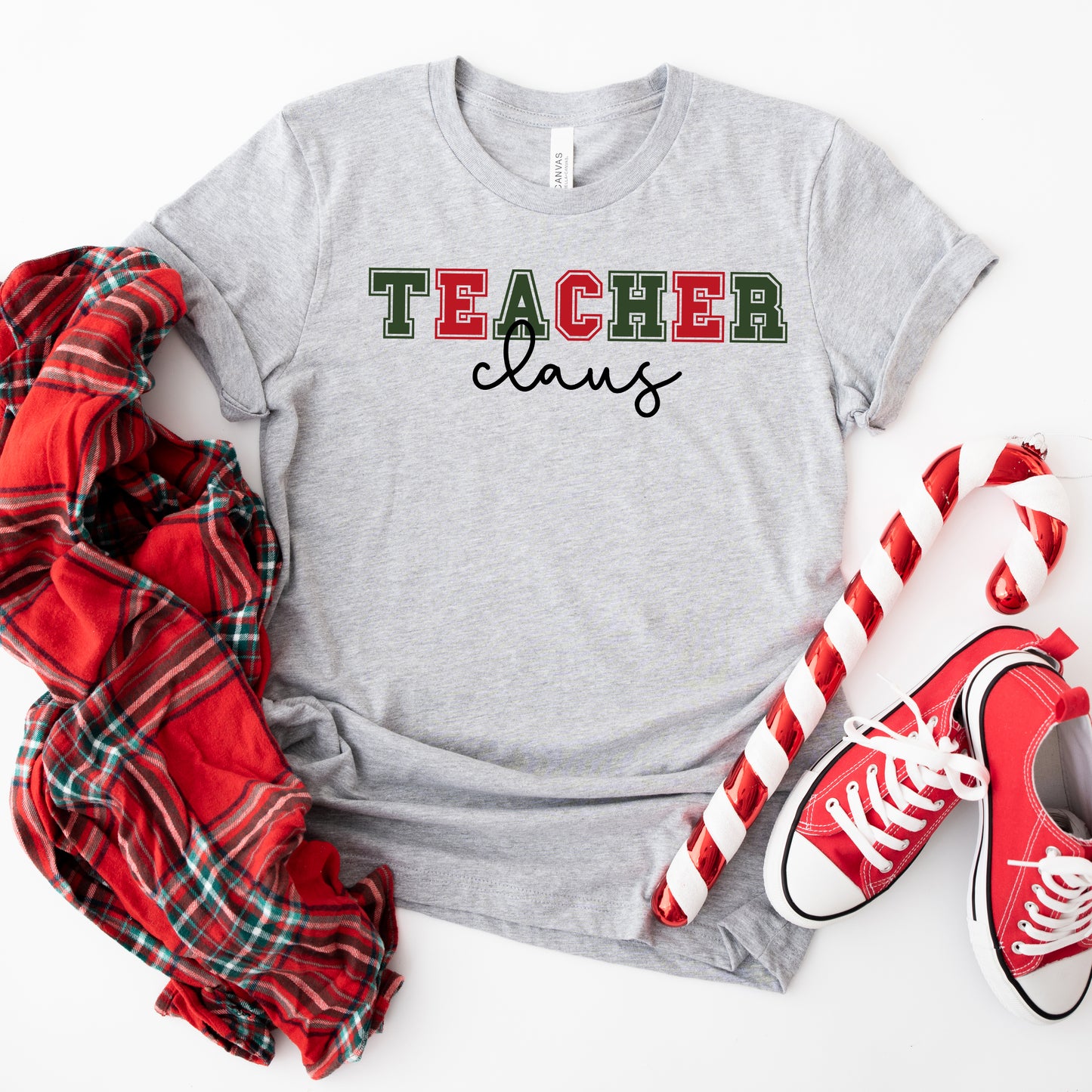 Teacher Claus Bold | Short Sleeve Crew Neck