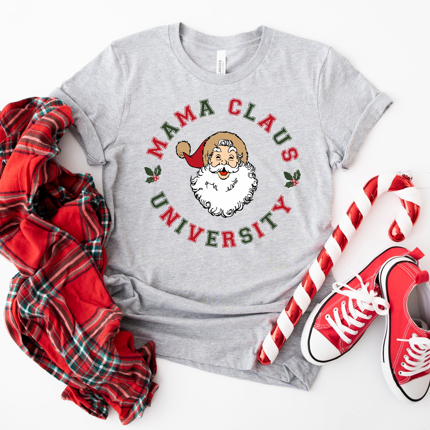 Mama Claus Circle | Short Sleeve Crew Neck