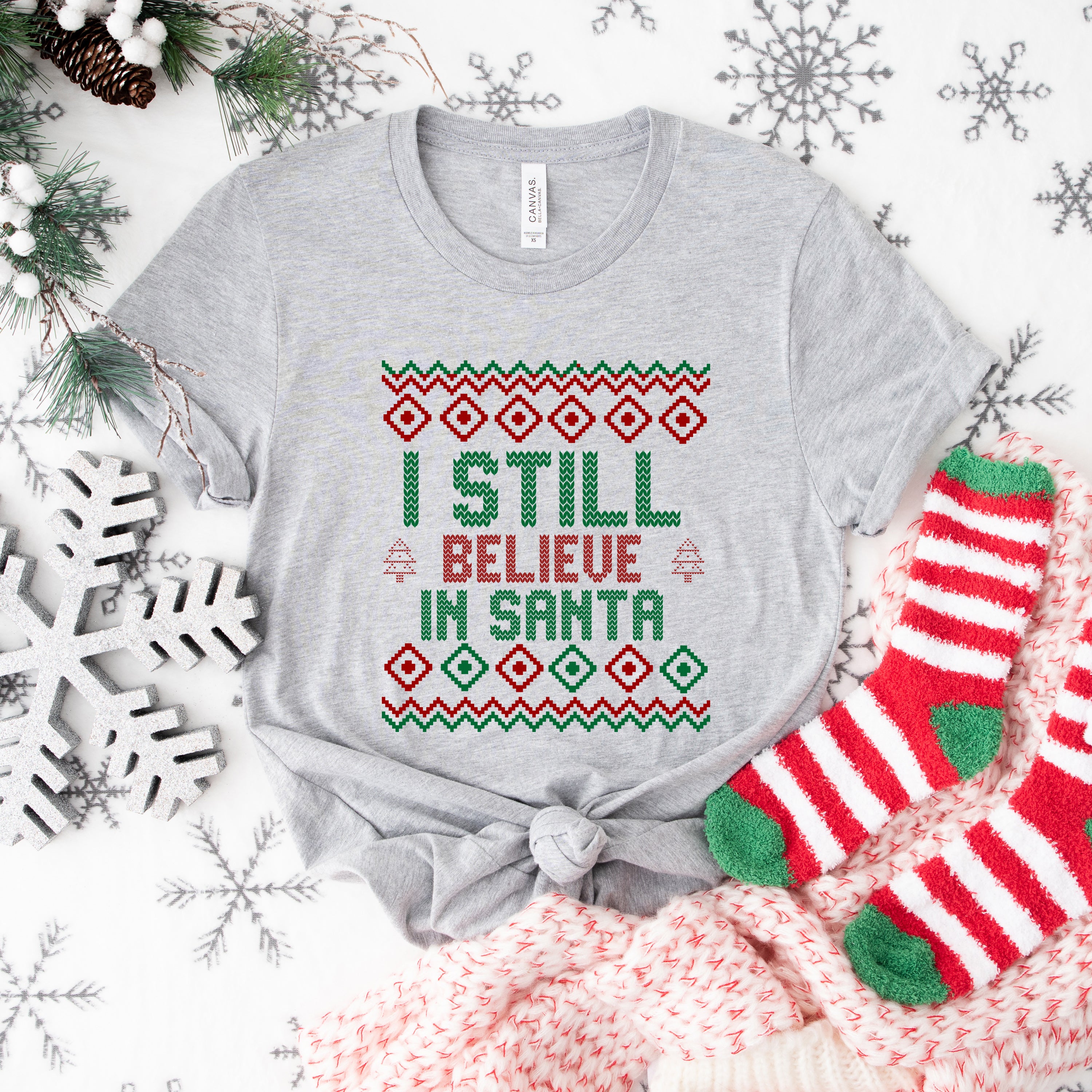 I Still Believe in Santa | Short Sleeve Crew Neck
