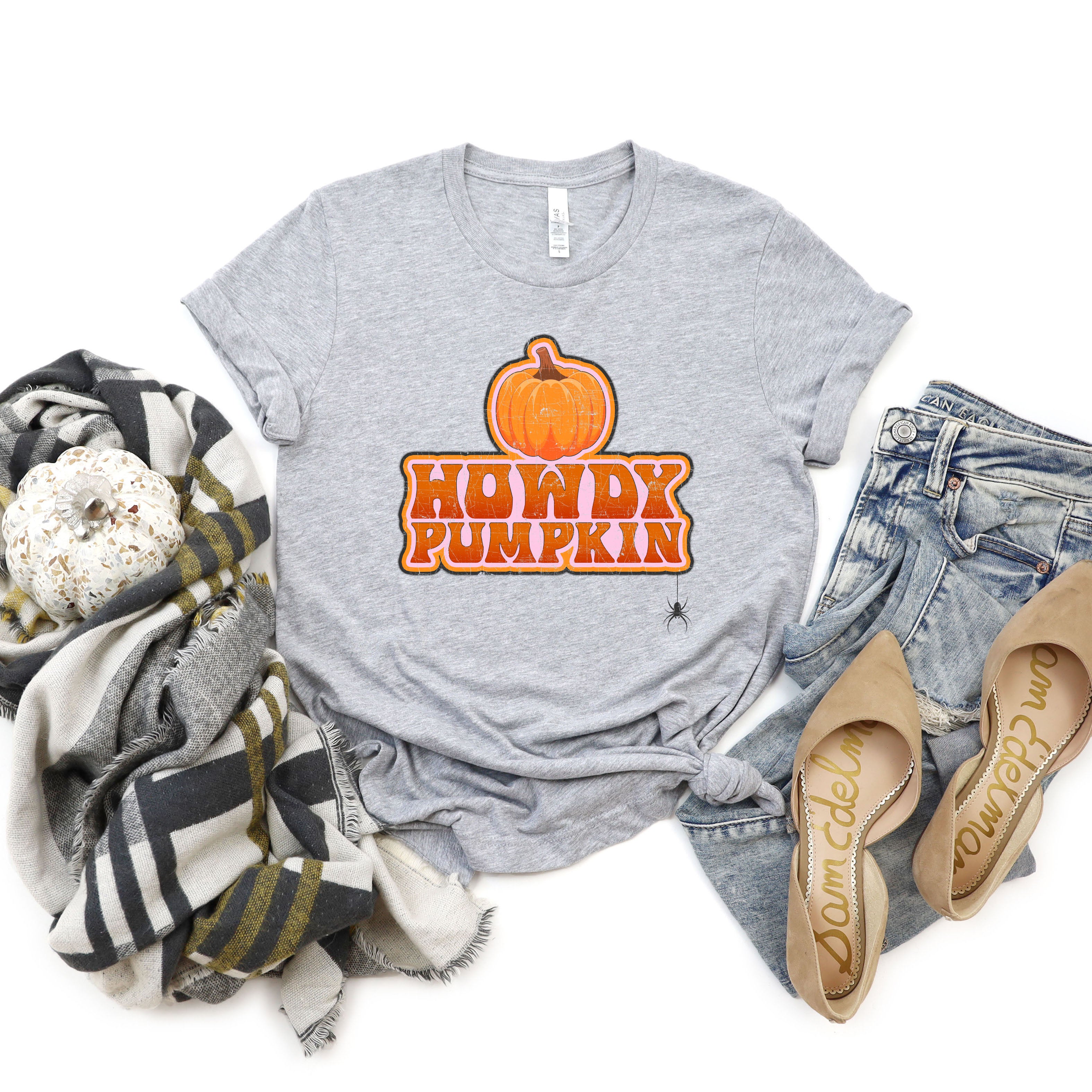 Howdy Pumpkin Stacked | Short Sleeve Graphic Tee
