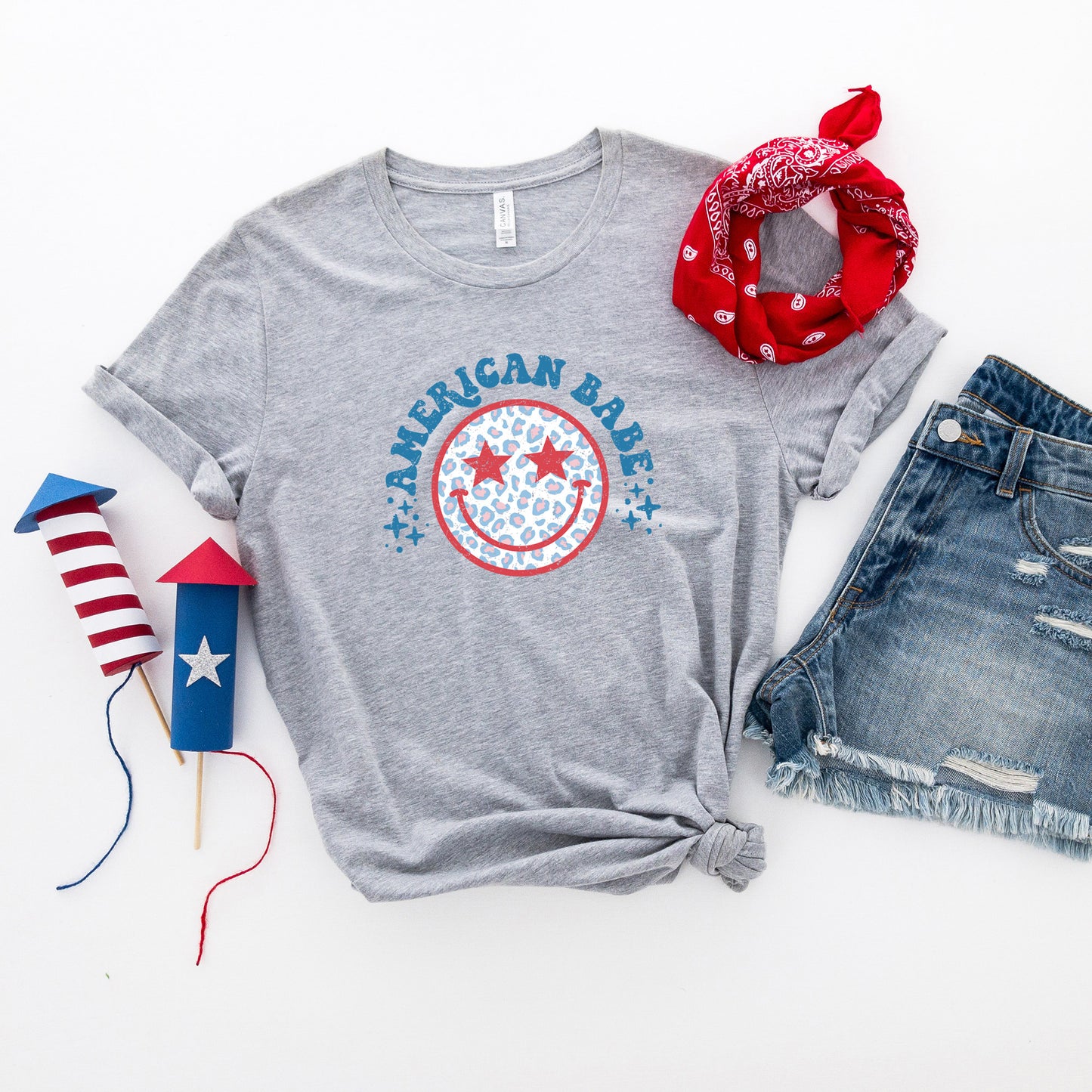 Leopard American Babe | Short Sleeve Graphic Tee