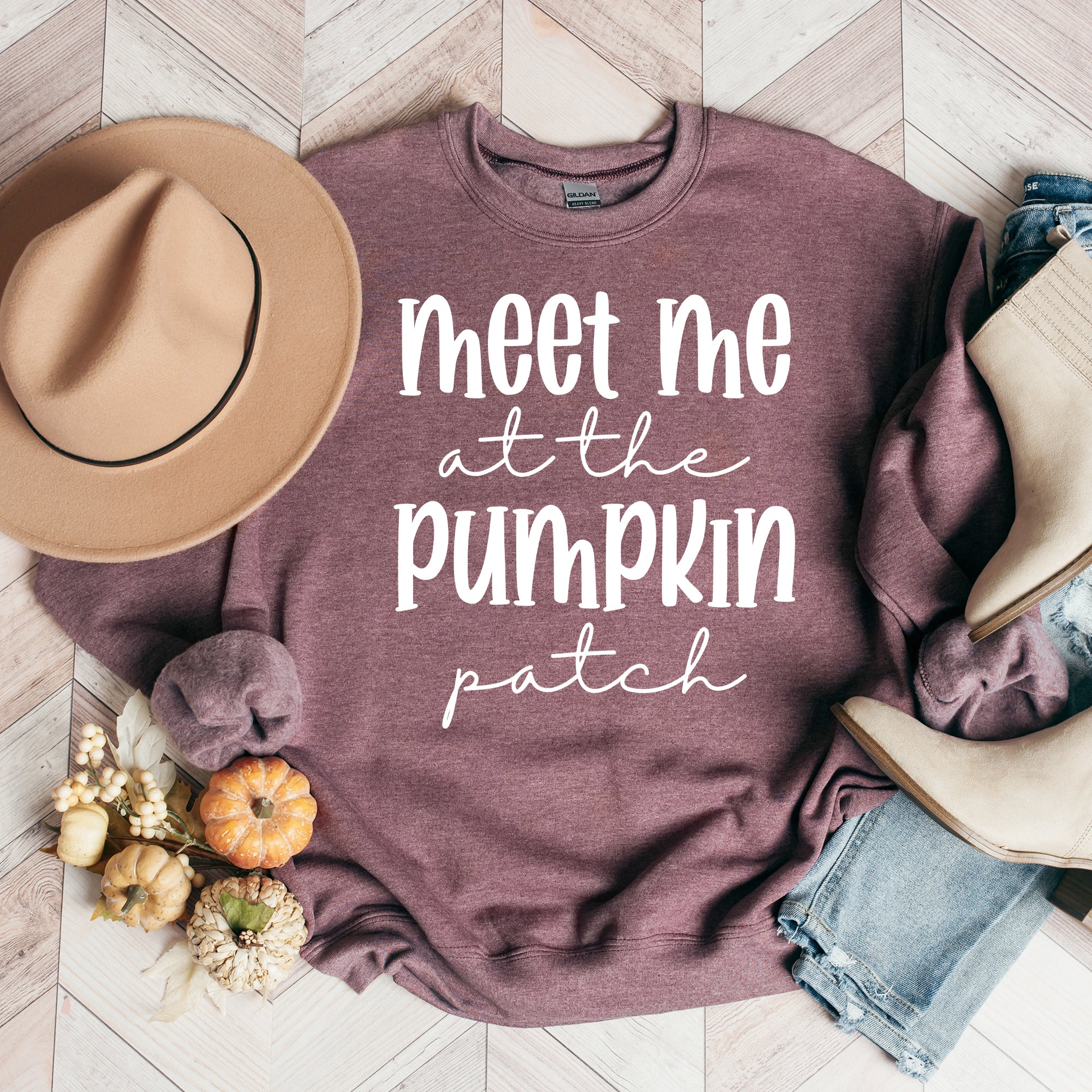 Meet Me At The Pumpkin Patch Script | Sweatshirt