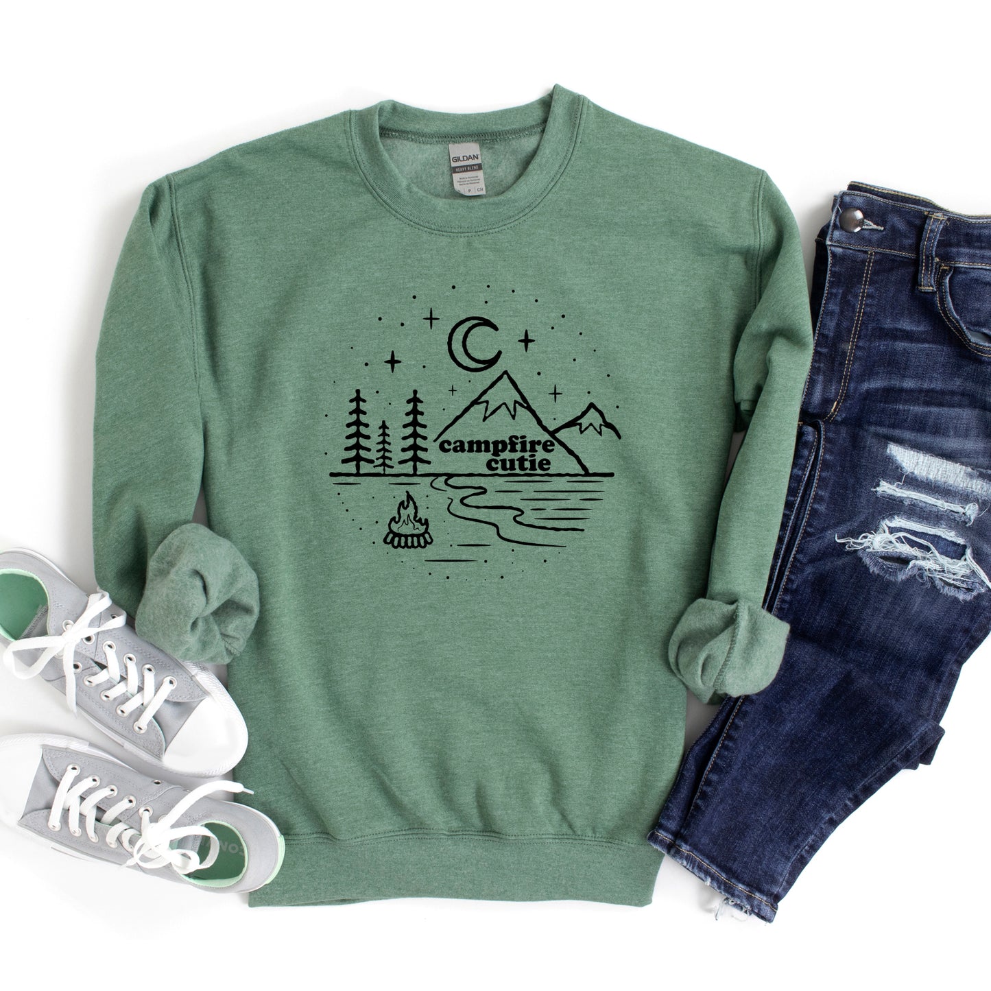 Campfire Cutie Mountains | Sweatshirt
