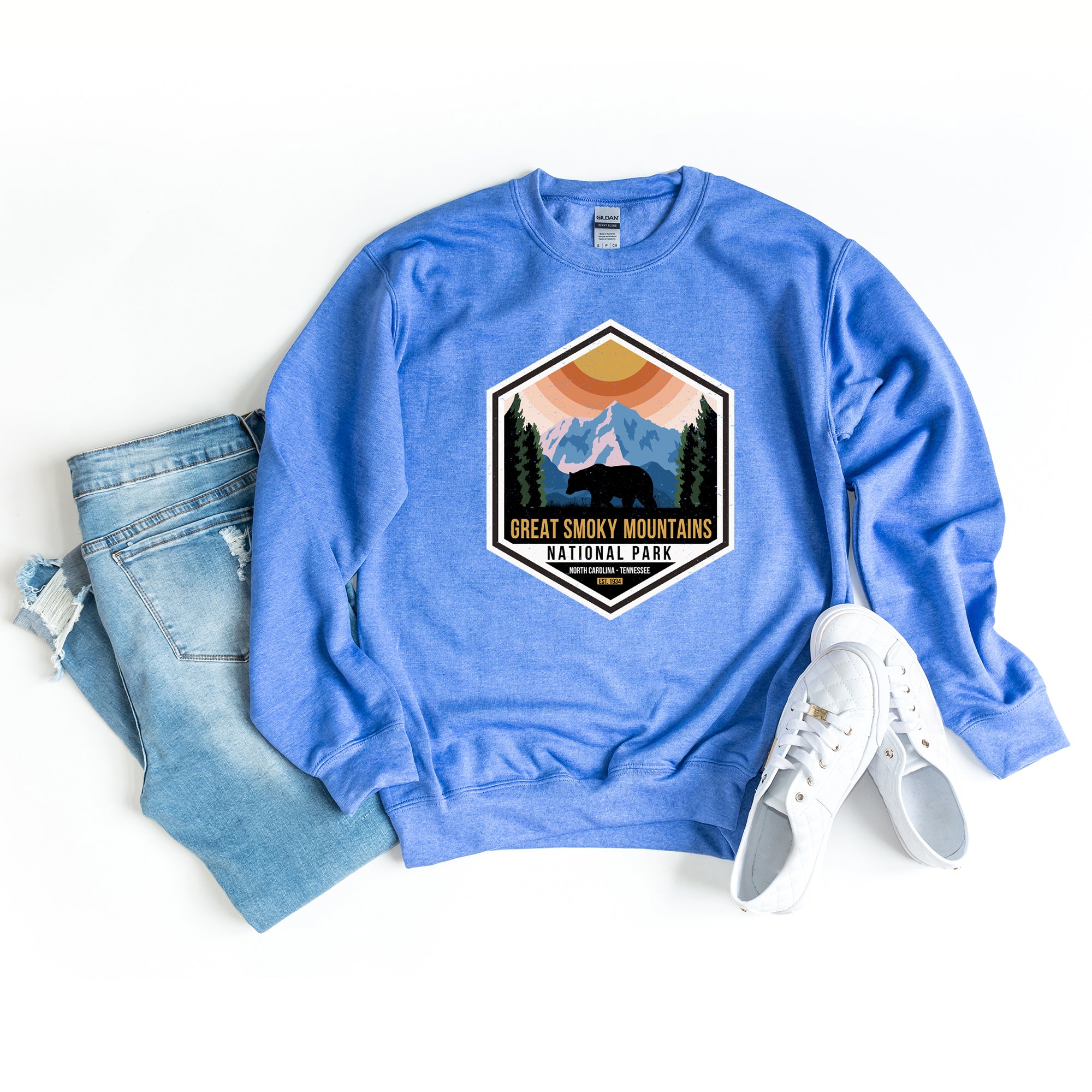 Great Smoky Mountains National Park Badge | Sweatshirt