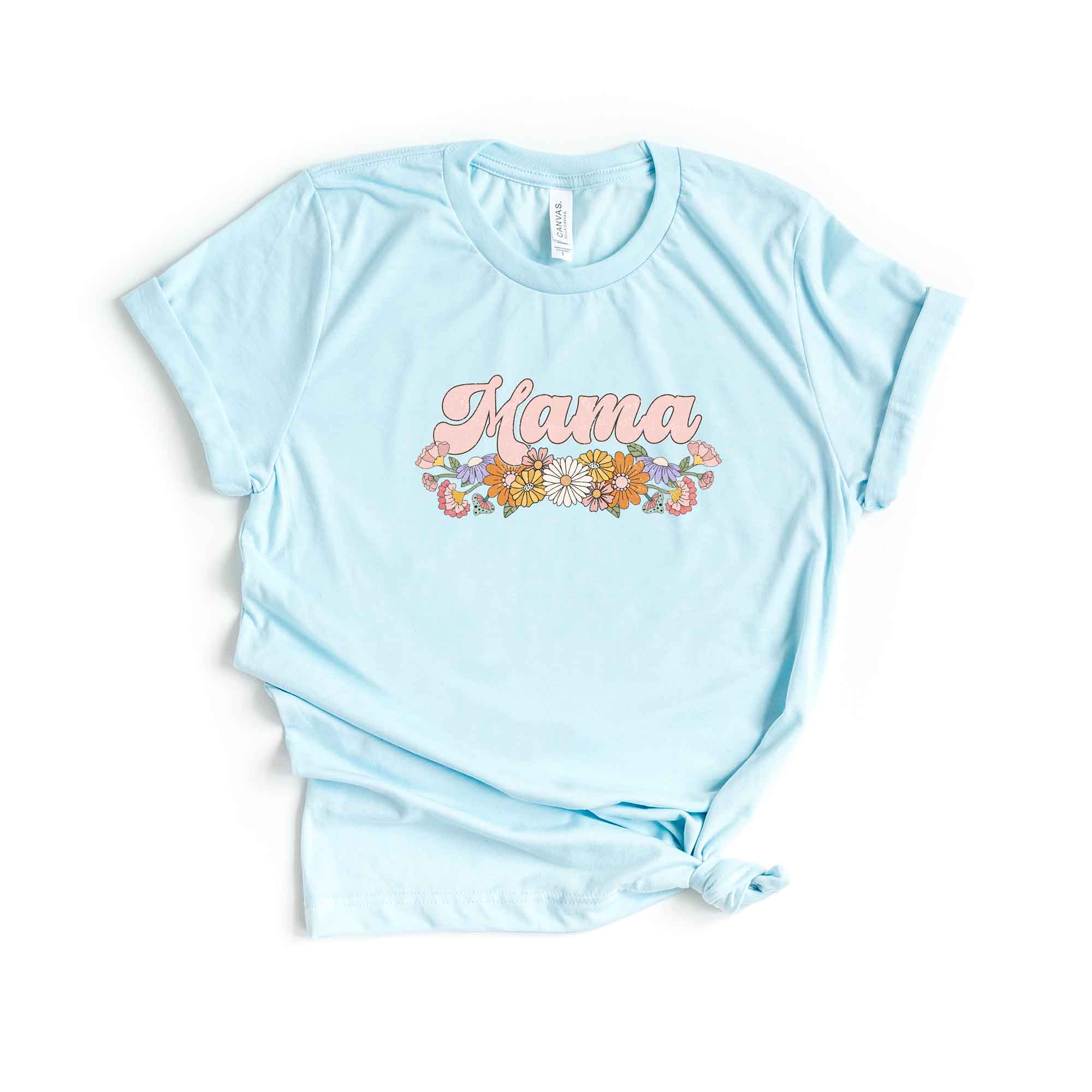 Mama Flowers Grunge | Short Sleeve Graphic Tee