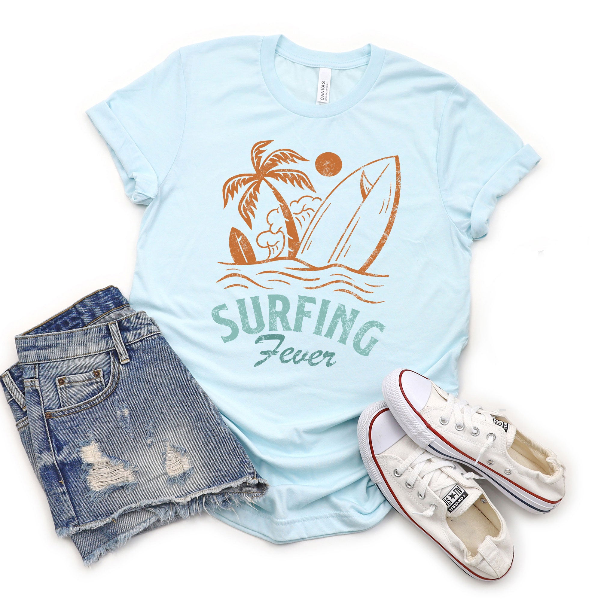 Surfing Fever | Short Sleeve Crew Neck