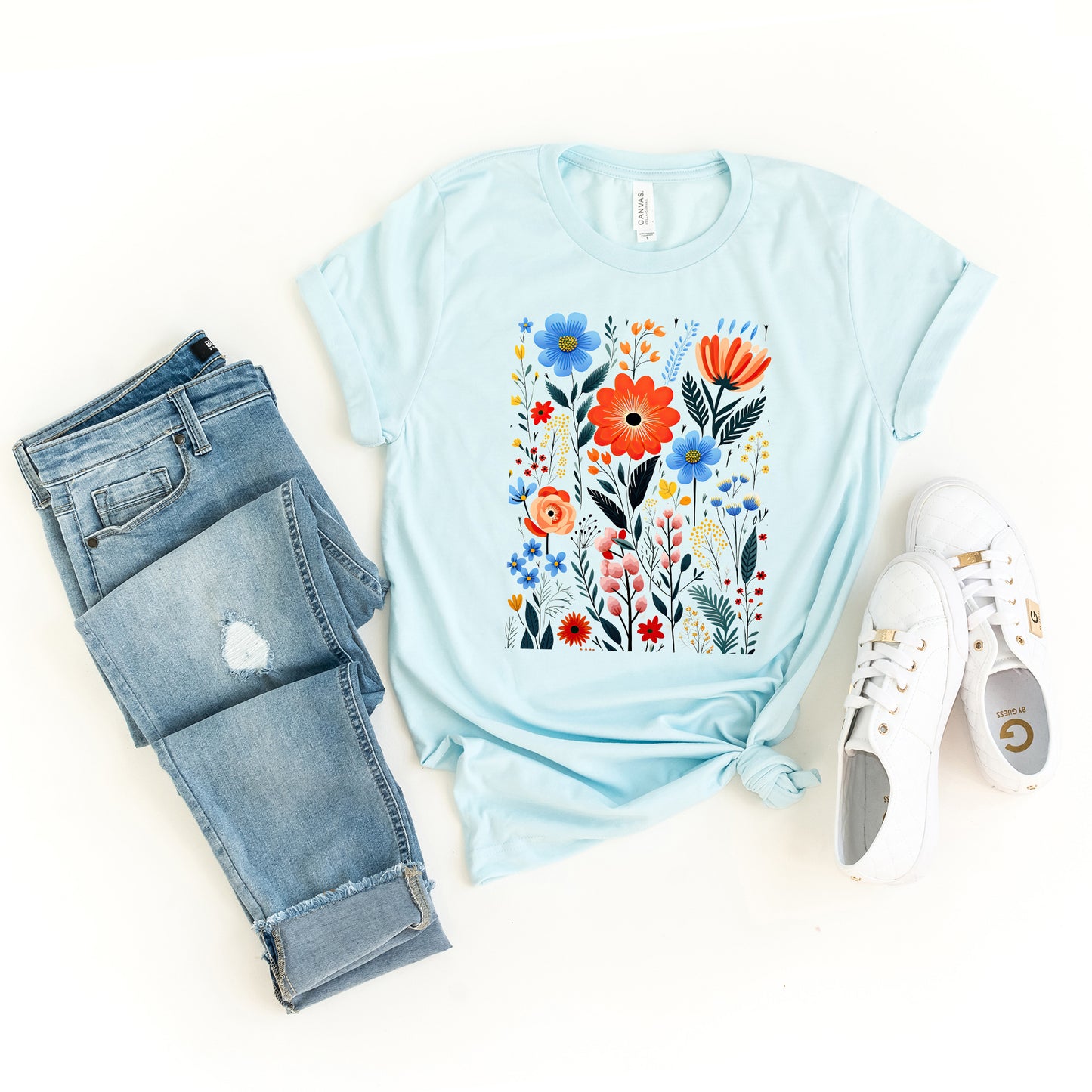 Cottagecore Floral | Short Sleeve Crew Neck