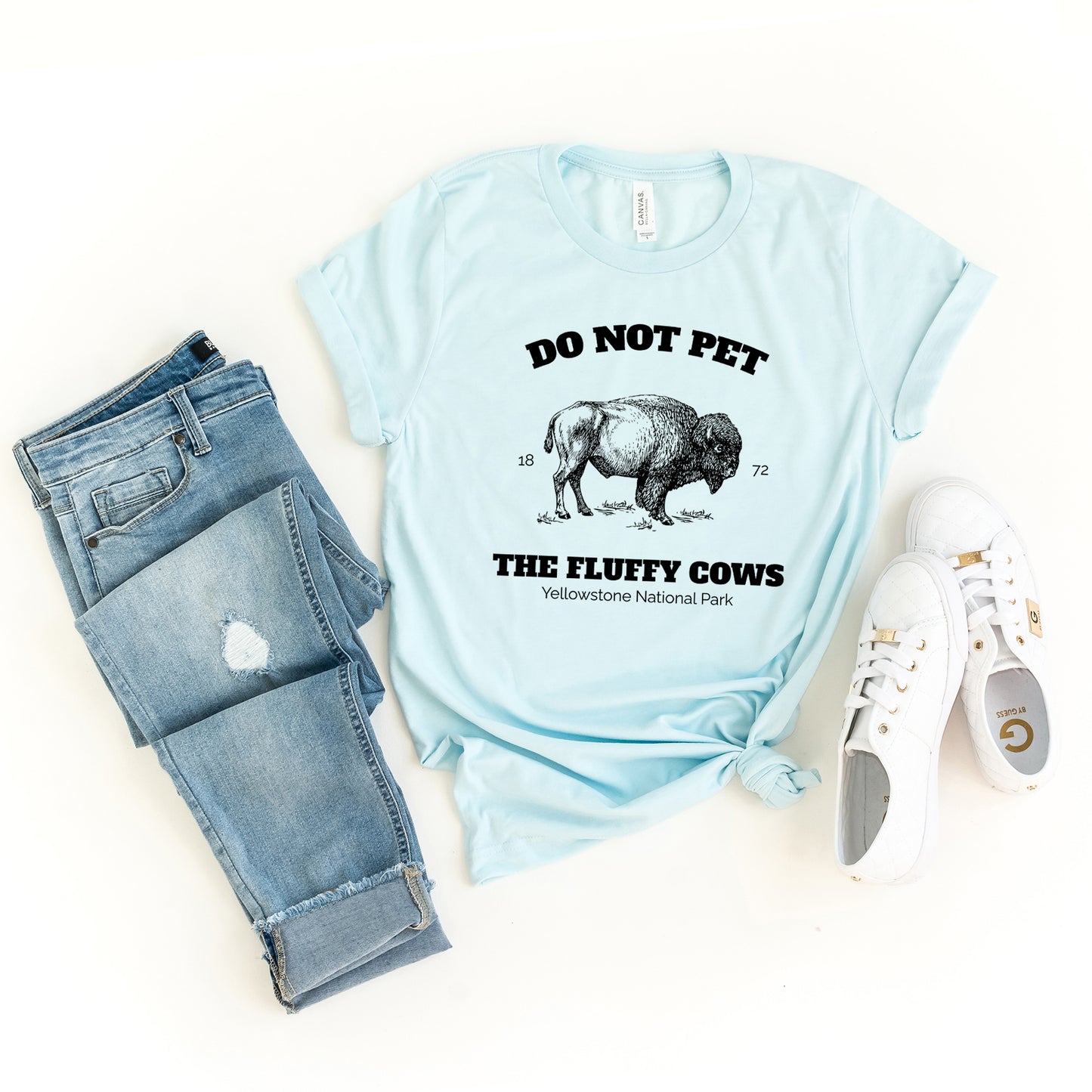 Yellowstone Fluffy Cows | Short Sleeve Crewneck