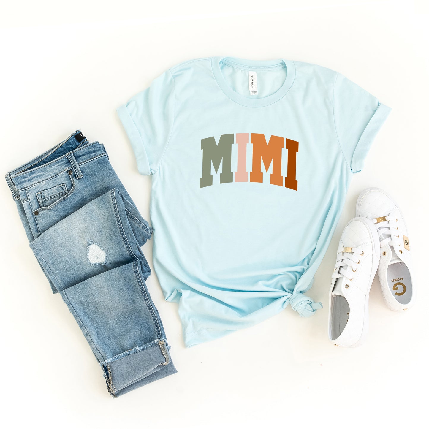 Mimi Colorful | Short Sleeve Crew Neck